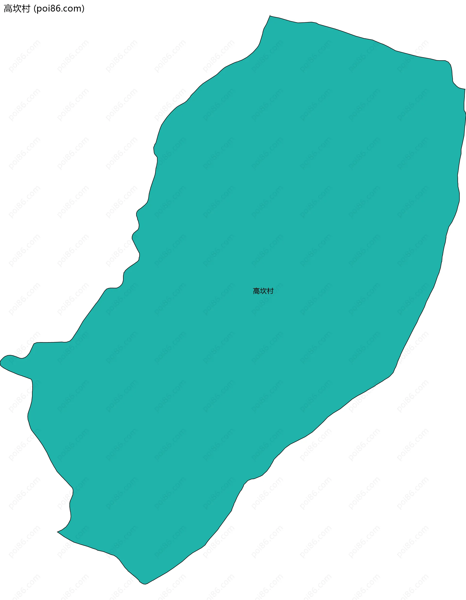 高坎村边界地图