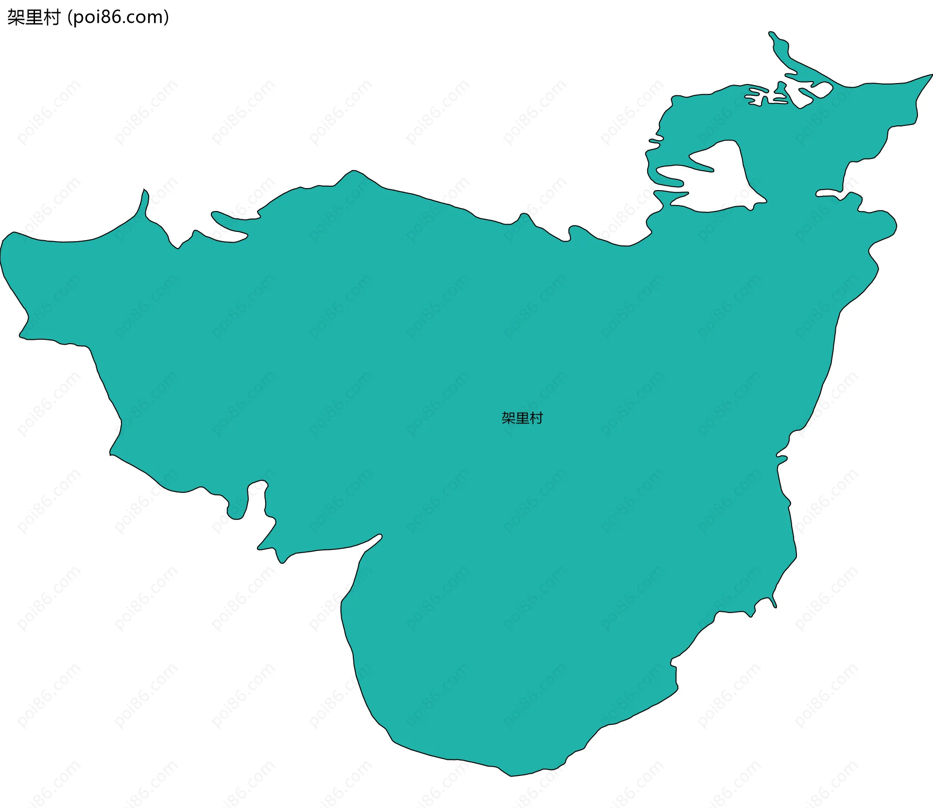 架里村边界地图