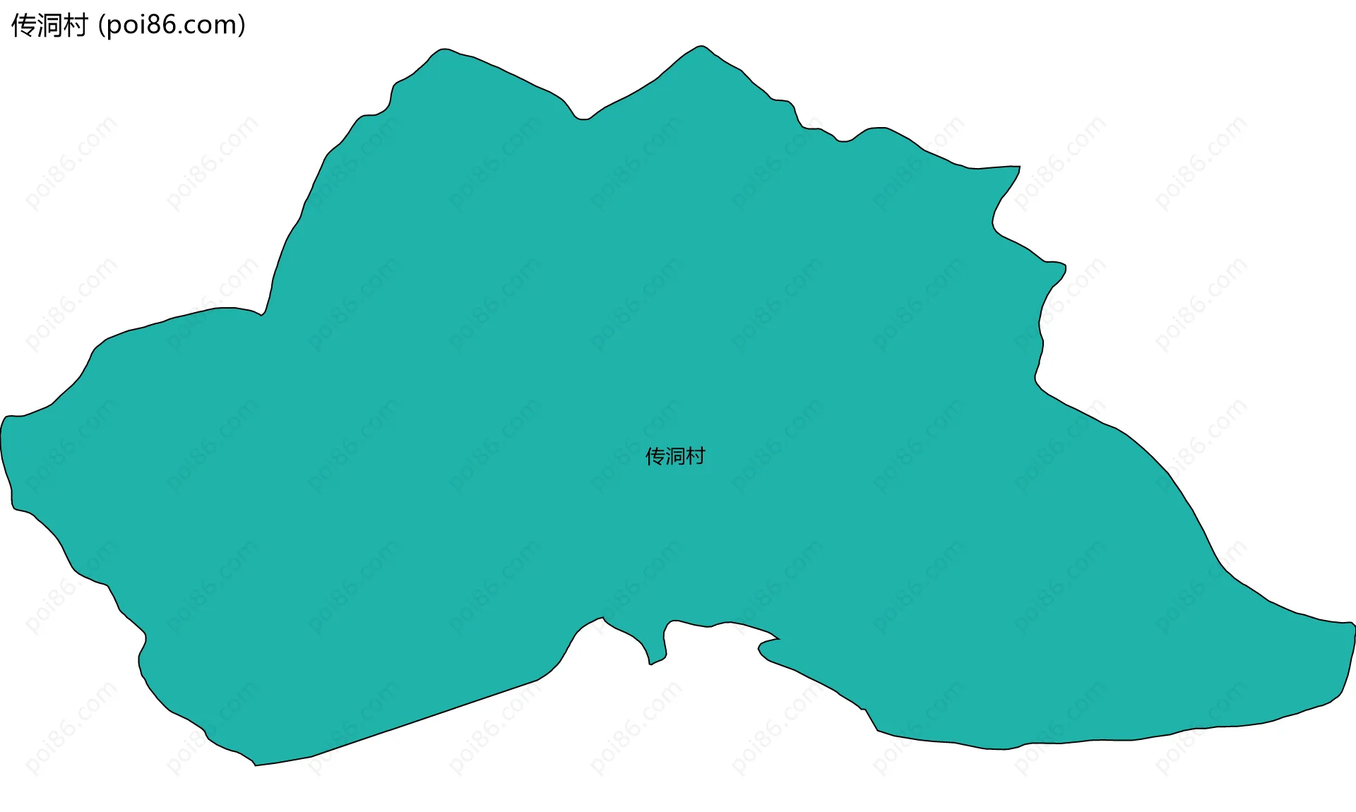 传洞村边界地图