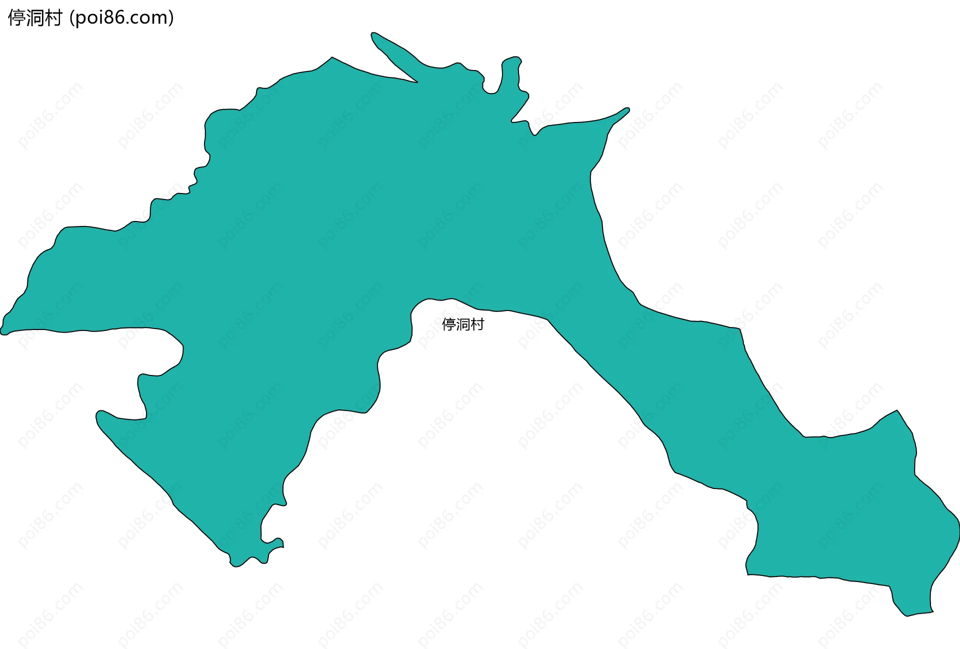 停洞村边界地图