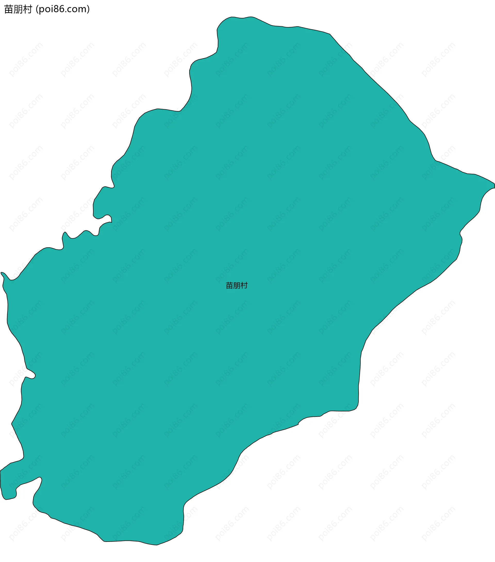 苗朋村边界地图