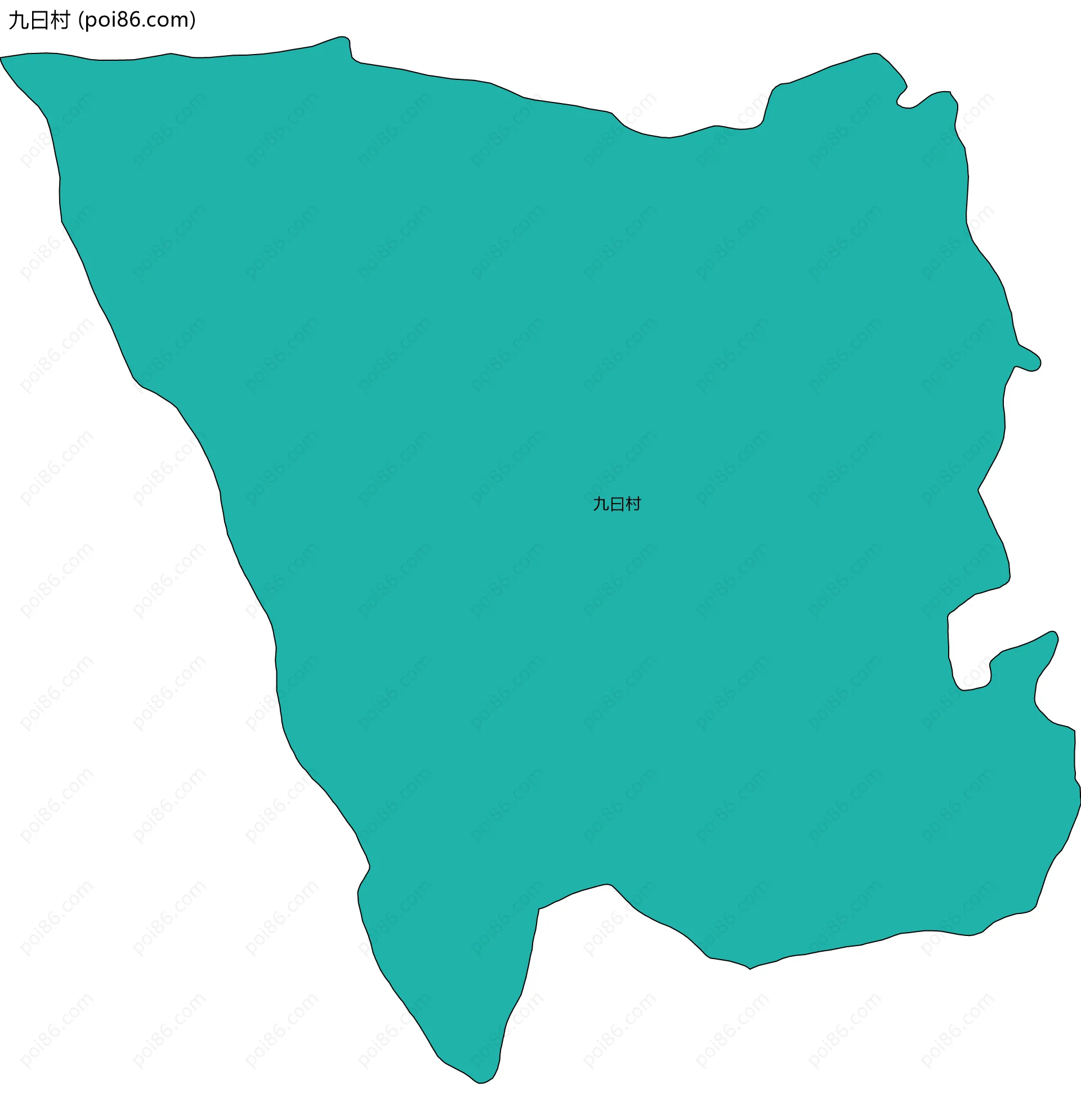 九曰村边界地图