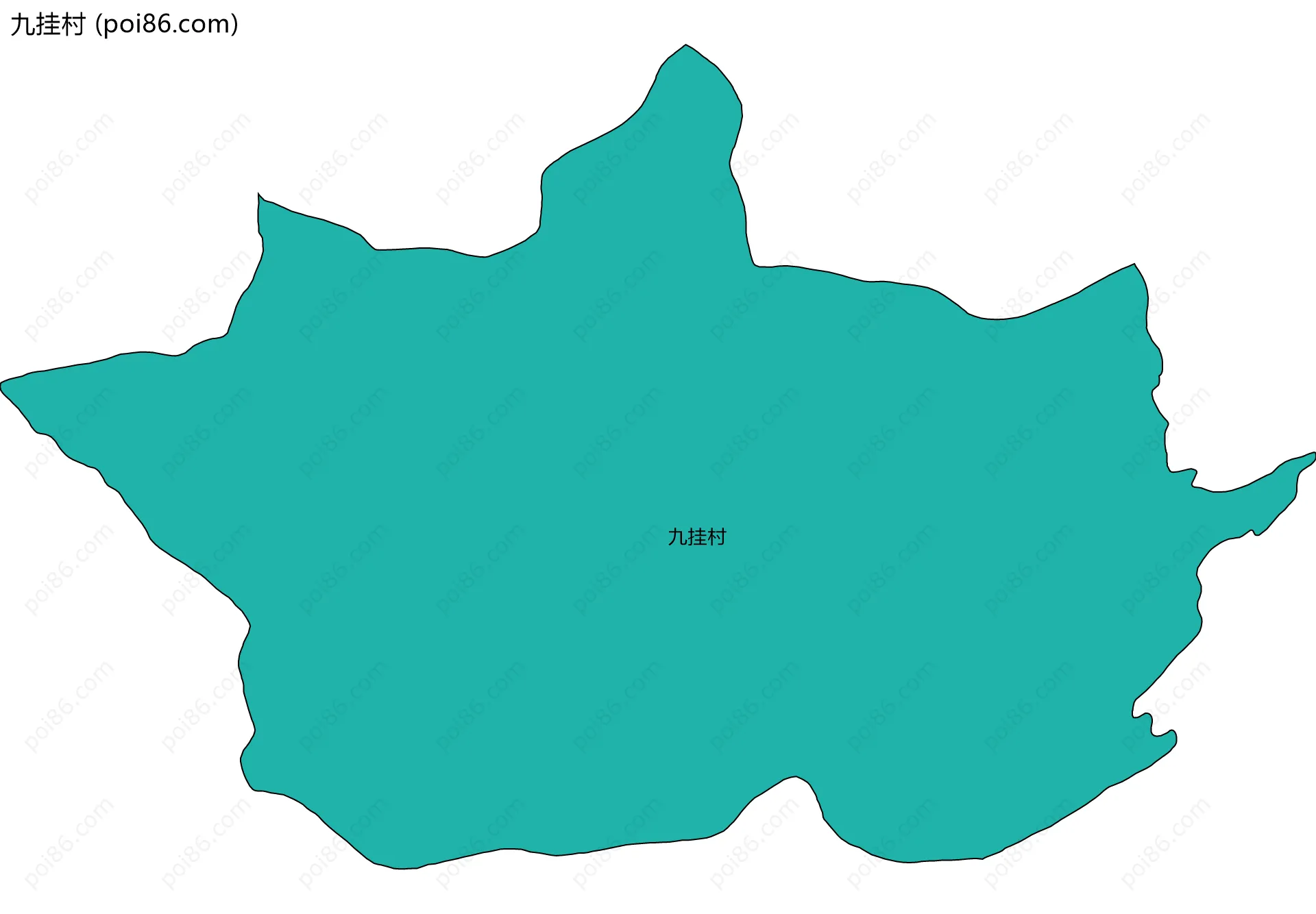 九挂村边界地图