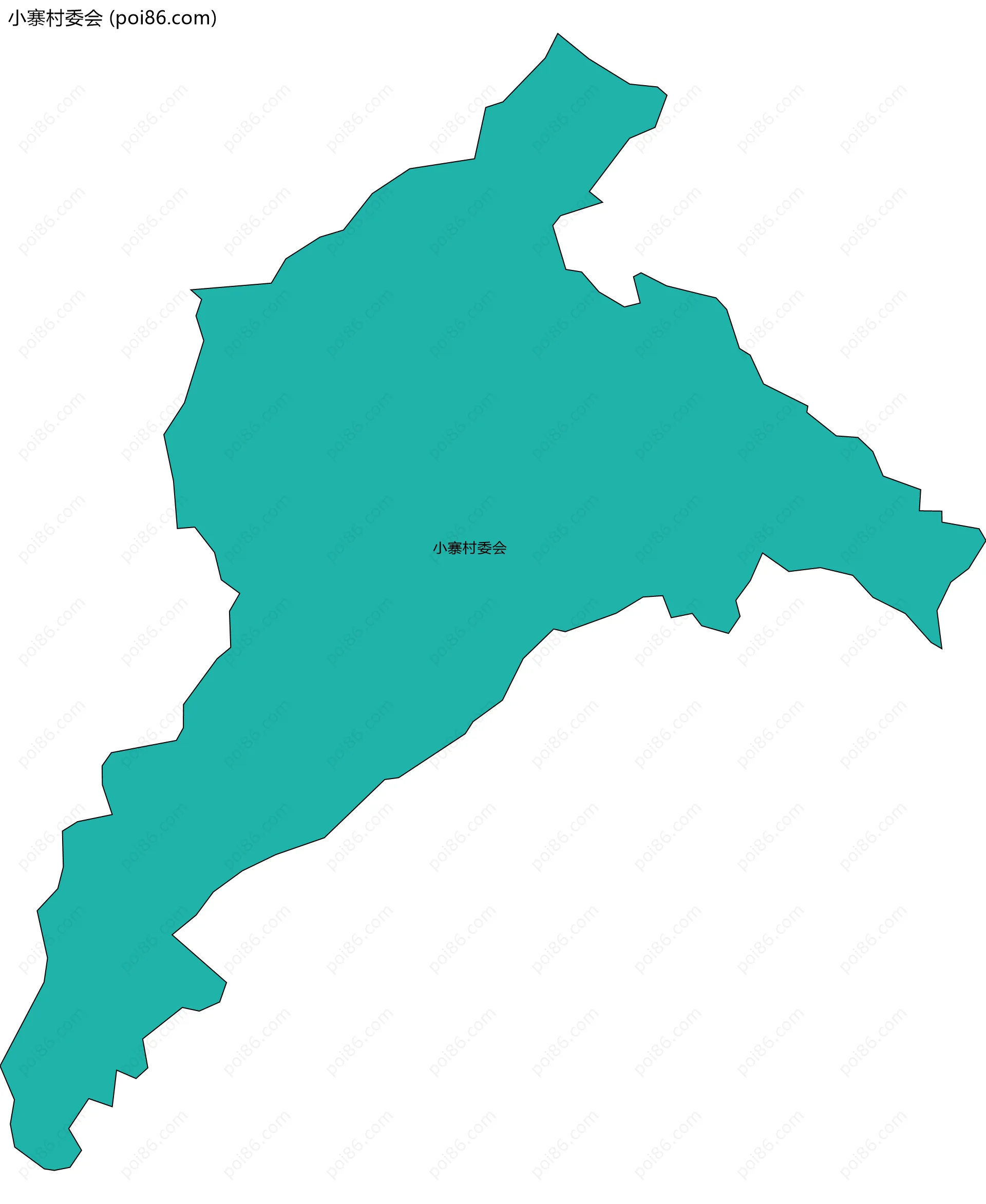 小寨村委会边界地图