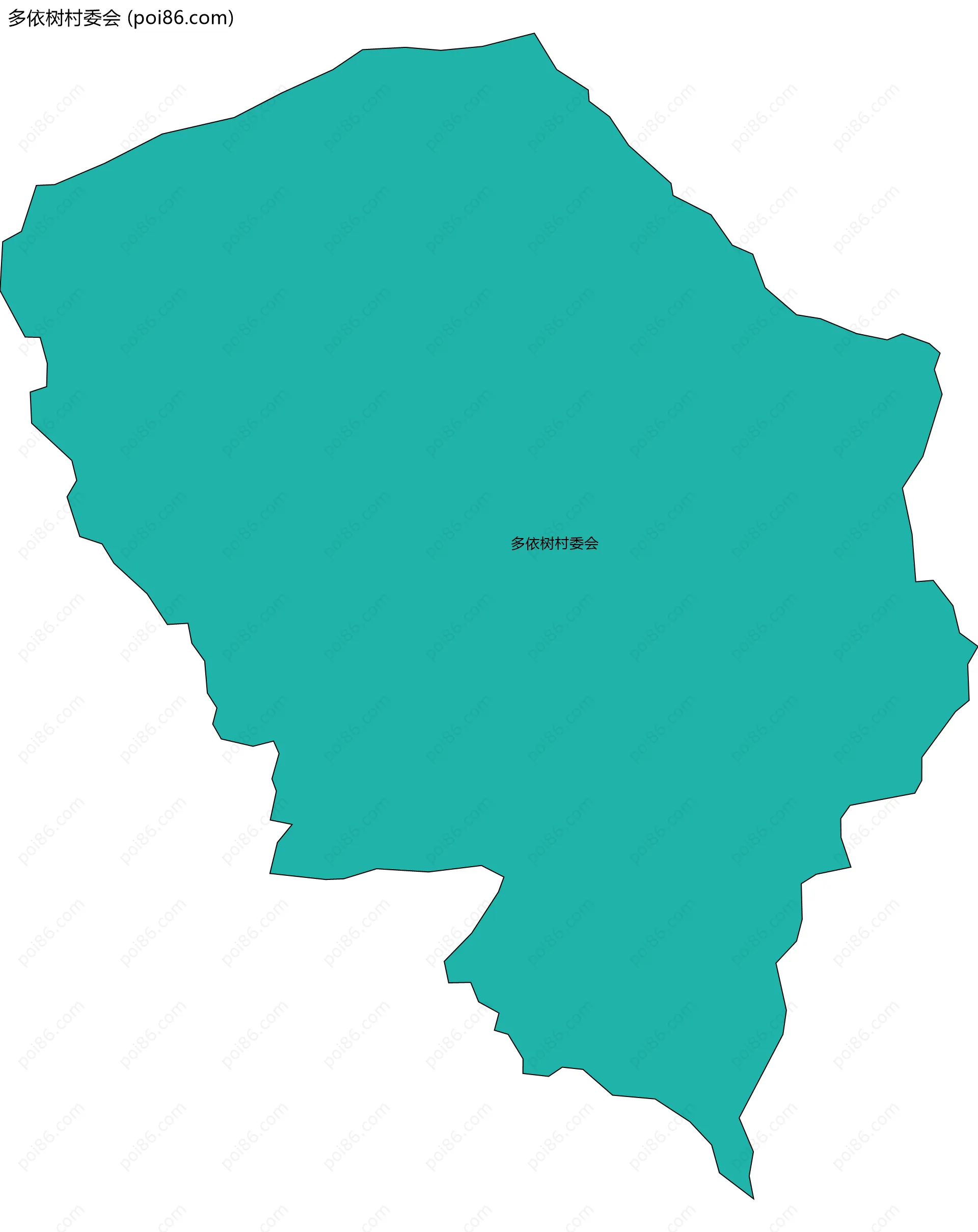 多依树村委会边界地图