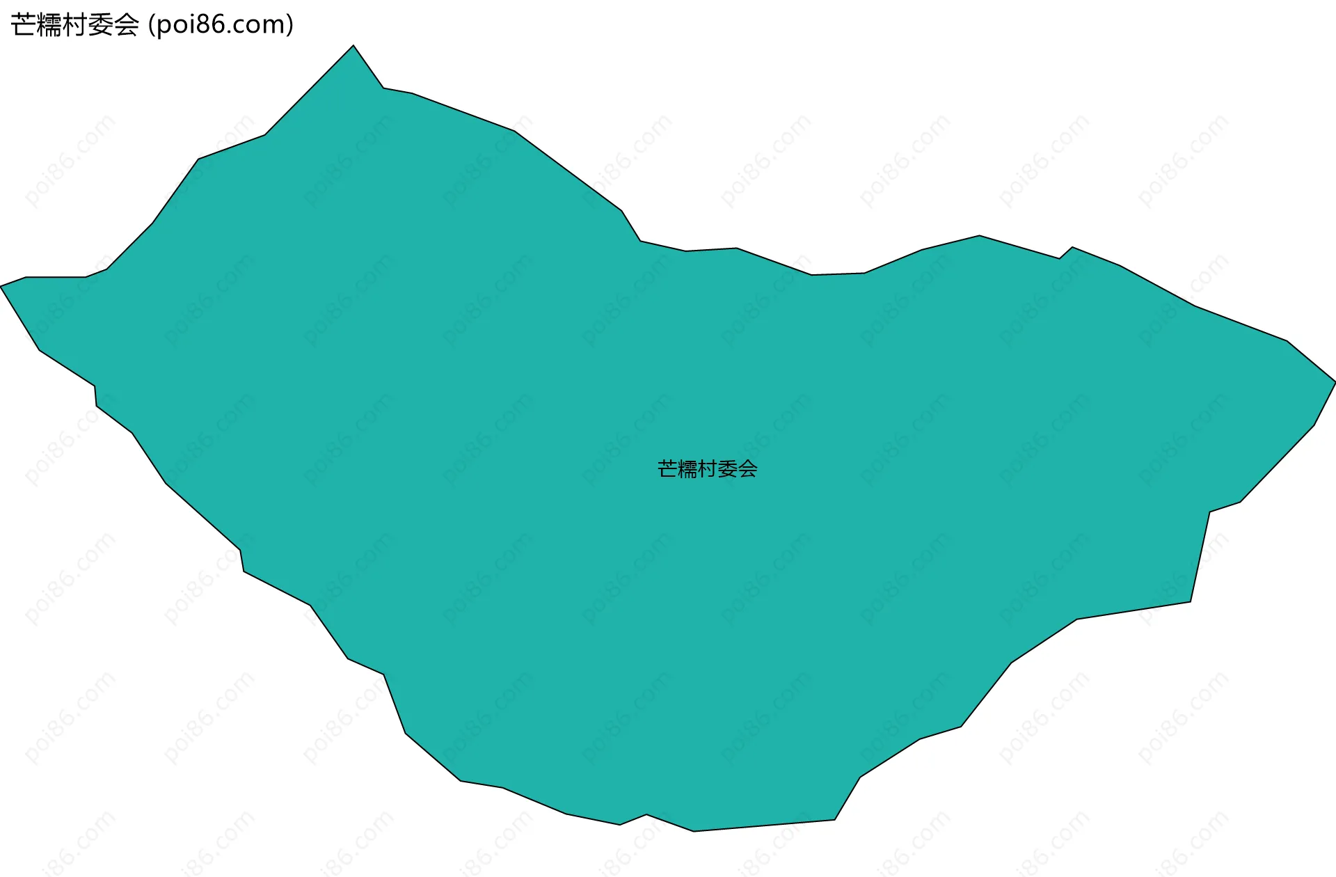 芒糯村委会边界地图