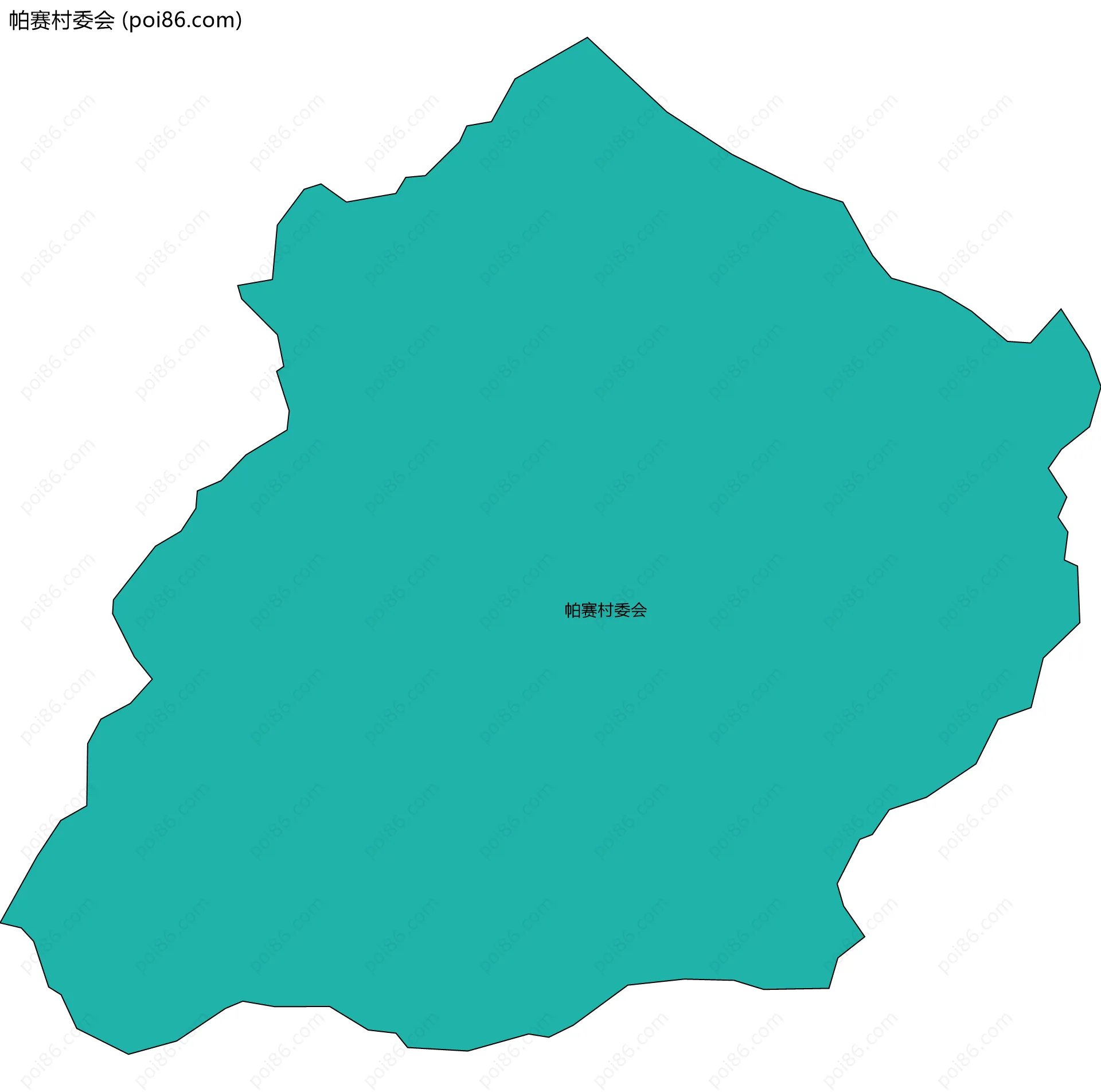 帕赛村委会边界地图