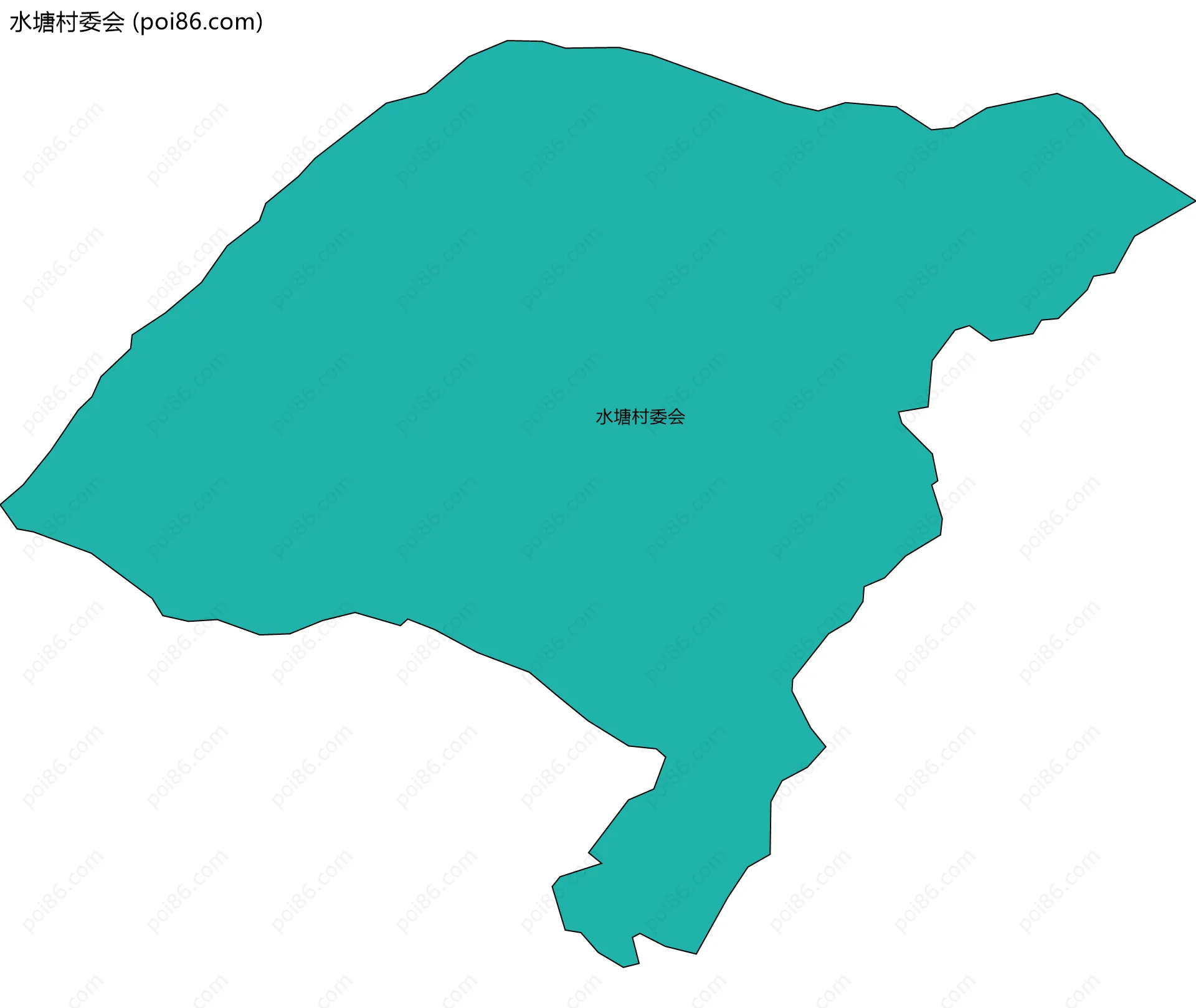 水塘村委会边界地图