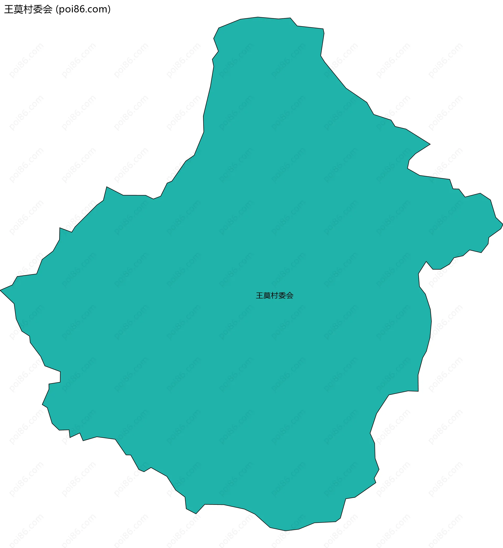 王莫村委会边界地图