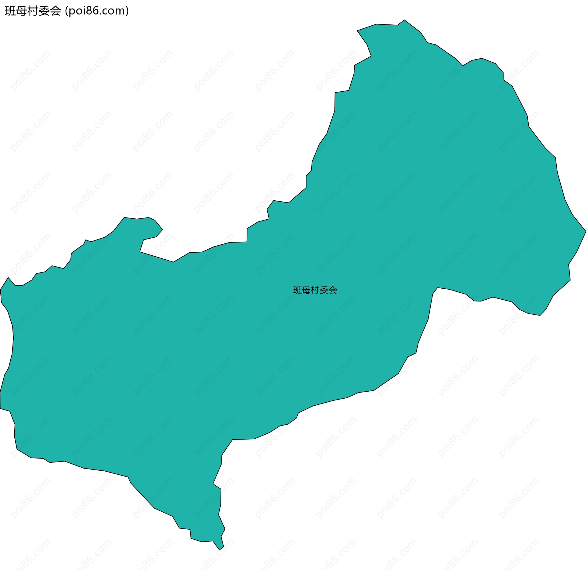 班母村委会边界地图