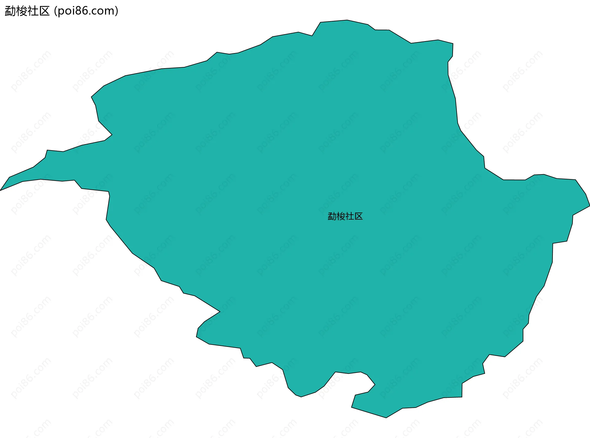 勐梭社区边界地图