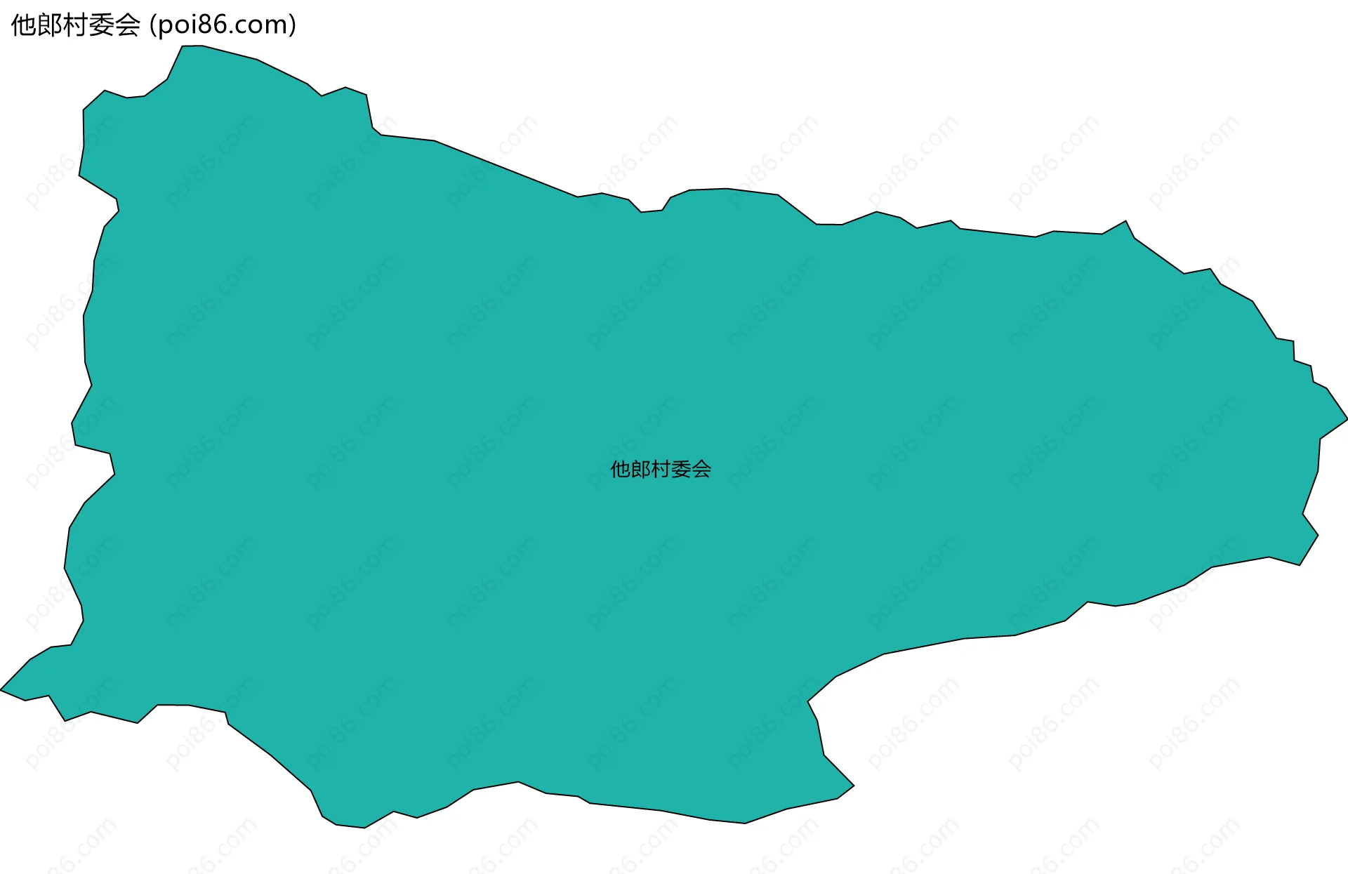 他郎村委会边界地图