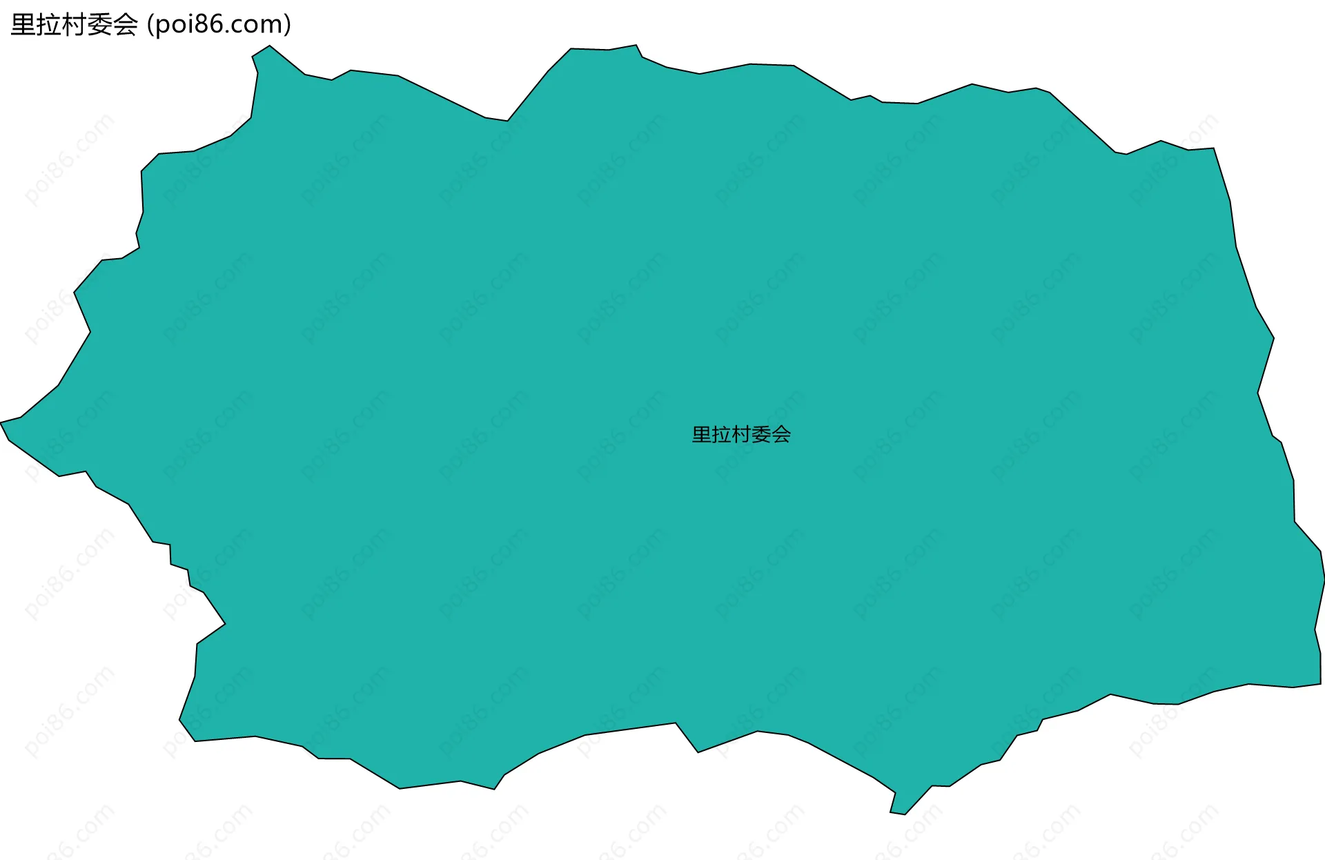 里拉村委会边界地图