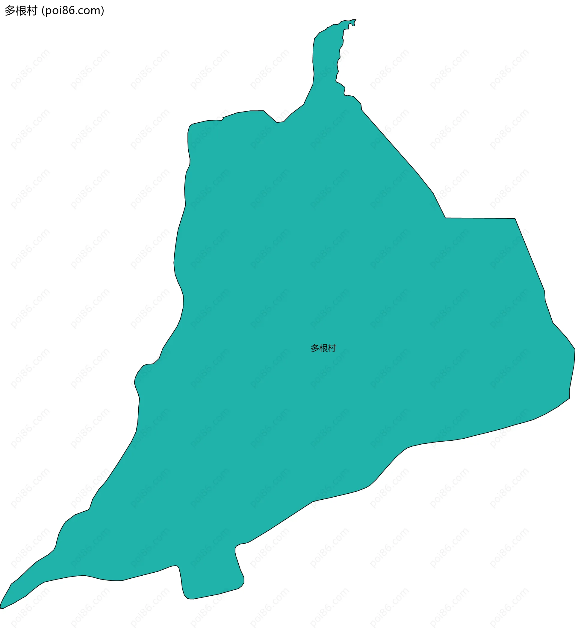 多根村边界地图