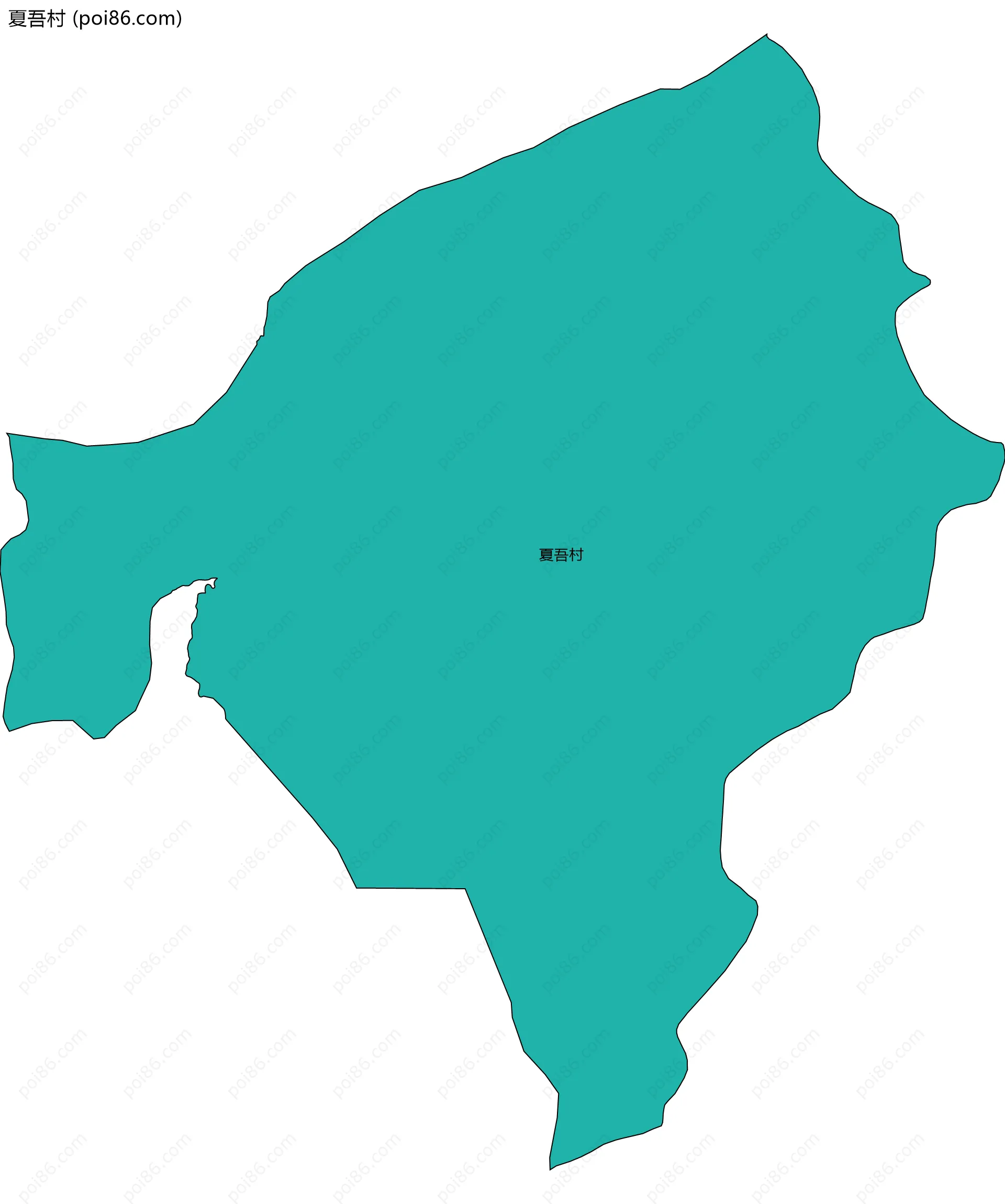 夏吾村边界地图