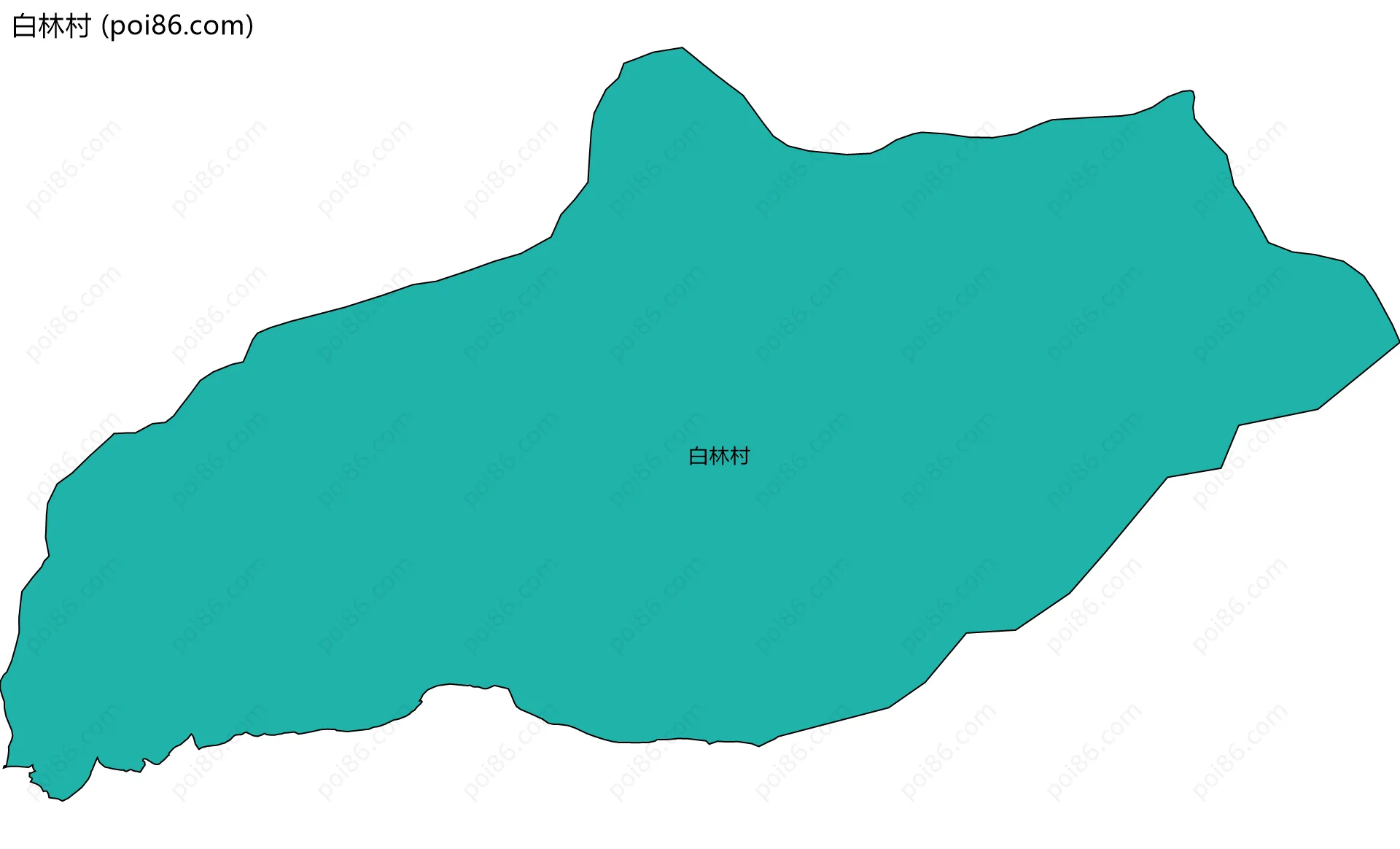 白林村边界地图