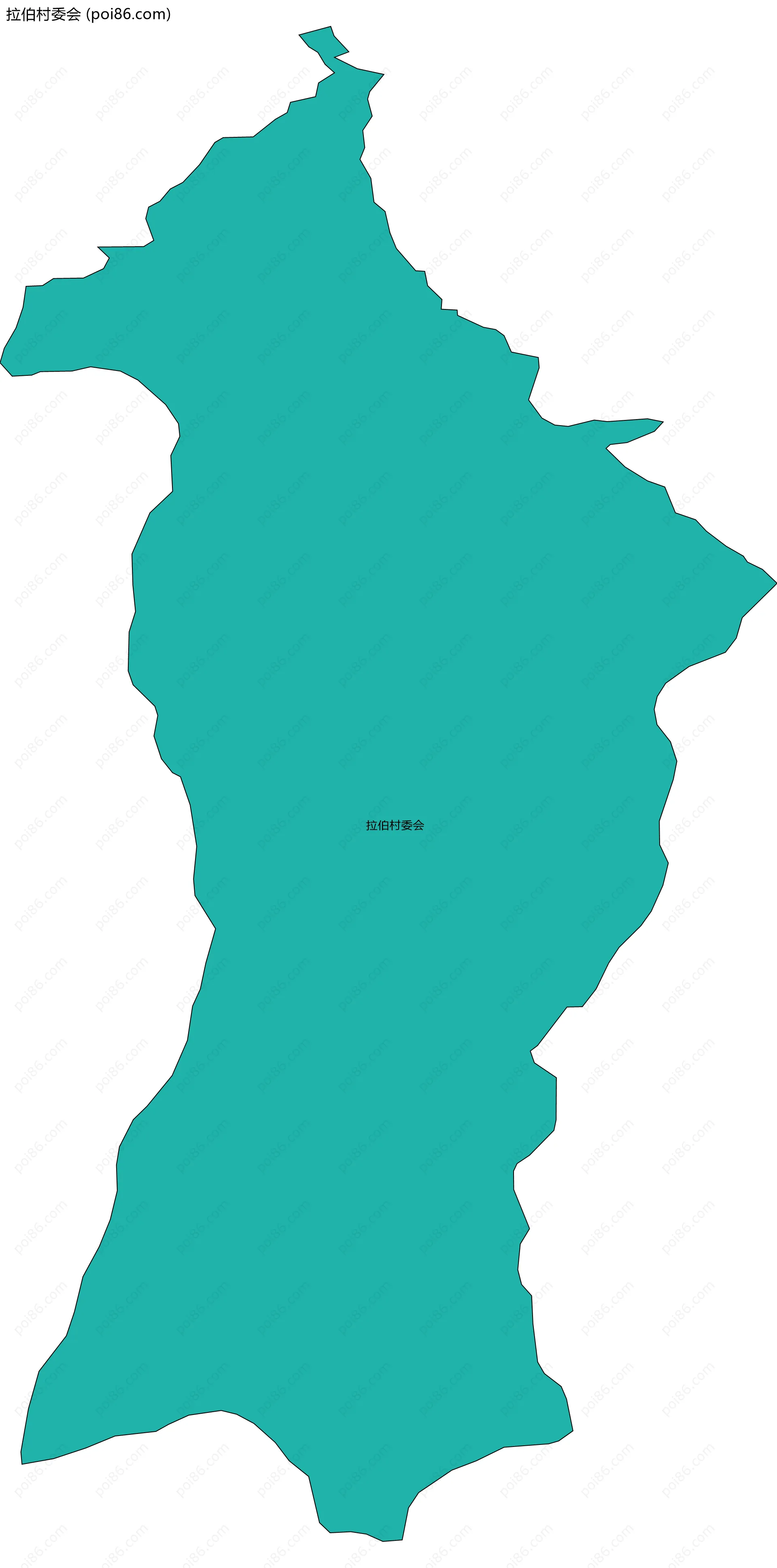 拉伯村委会边界地图