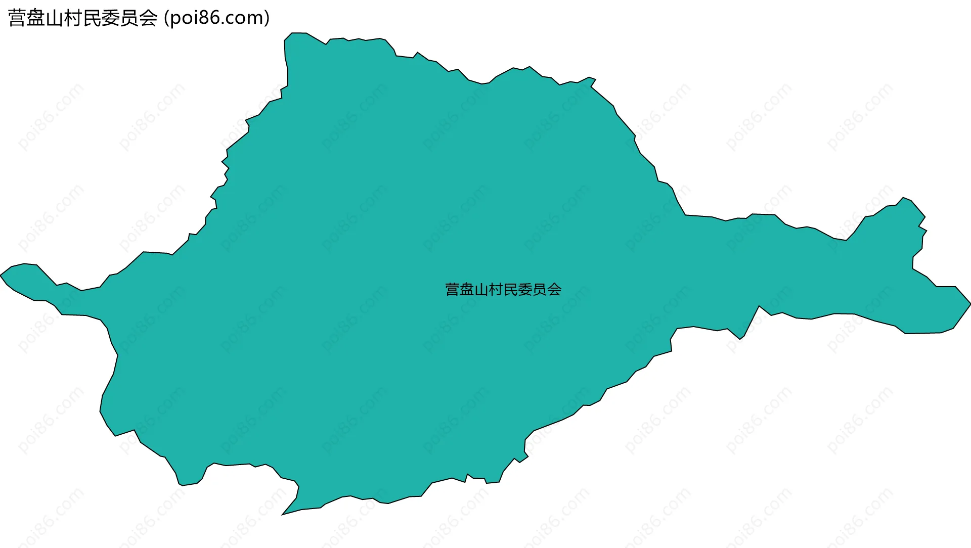 营盘山村民委员会边界地图