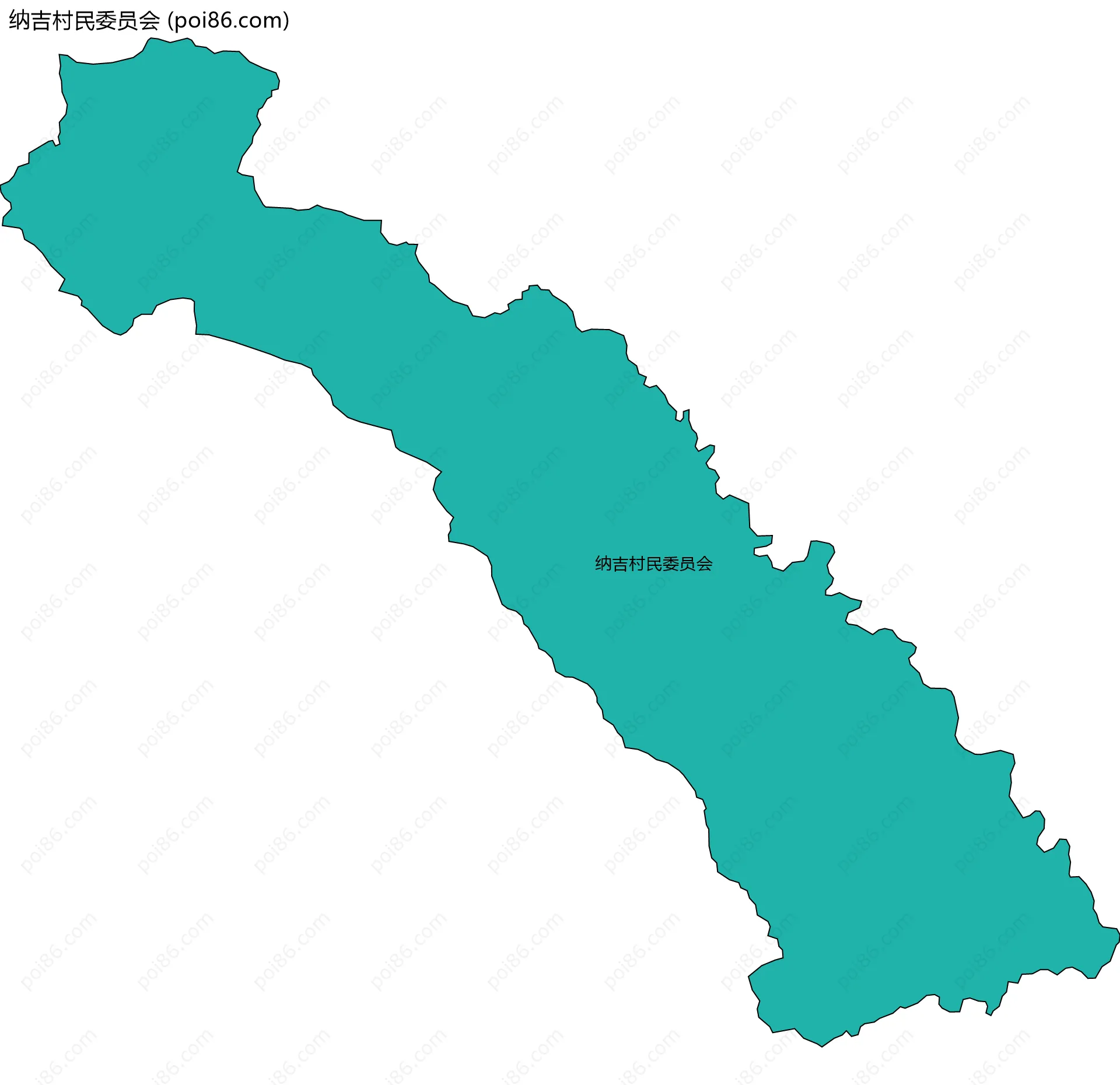 纳吉村民委员会边界地图