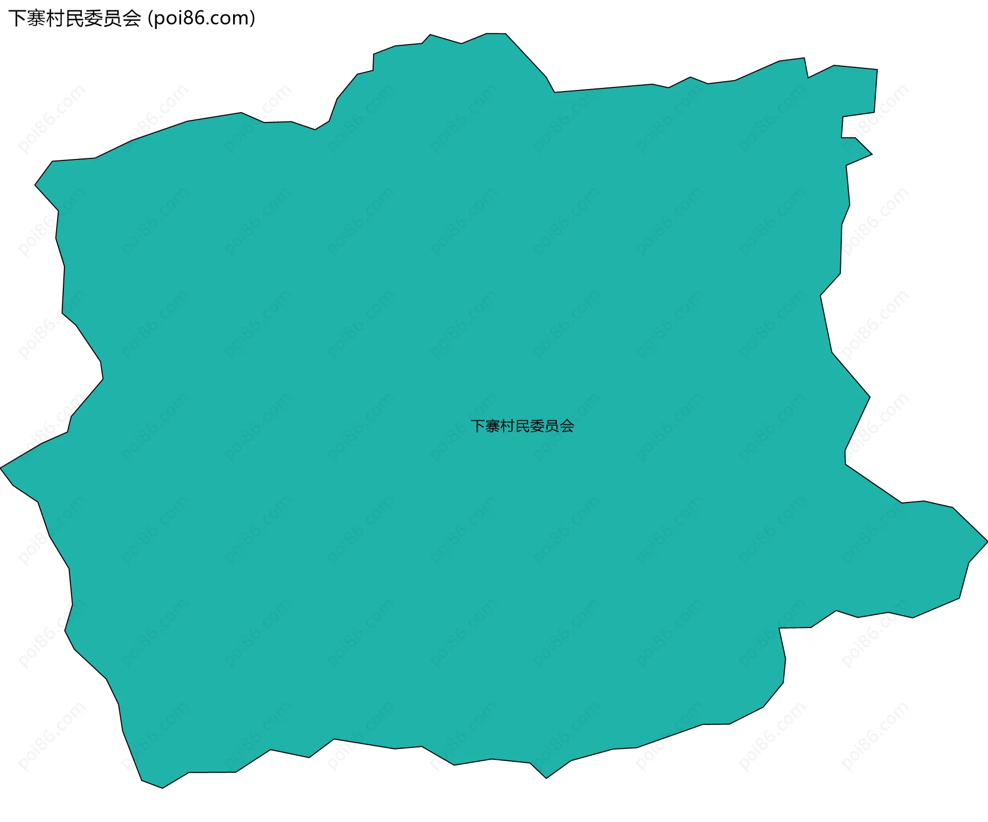下寨村民委员会边界地图