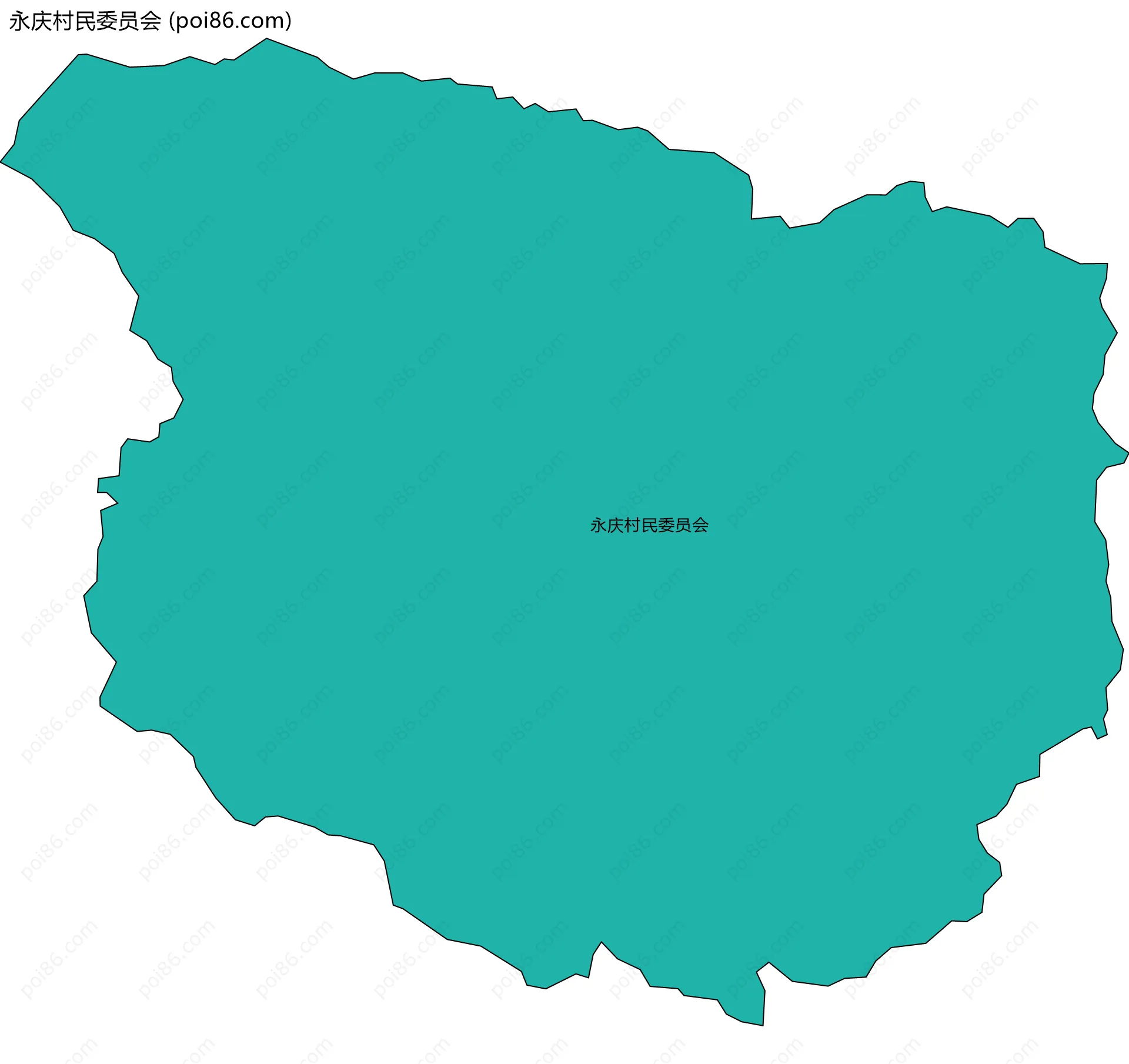 永庆村民委员会边界地图