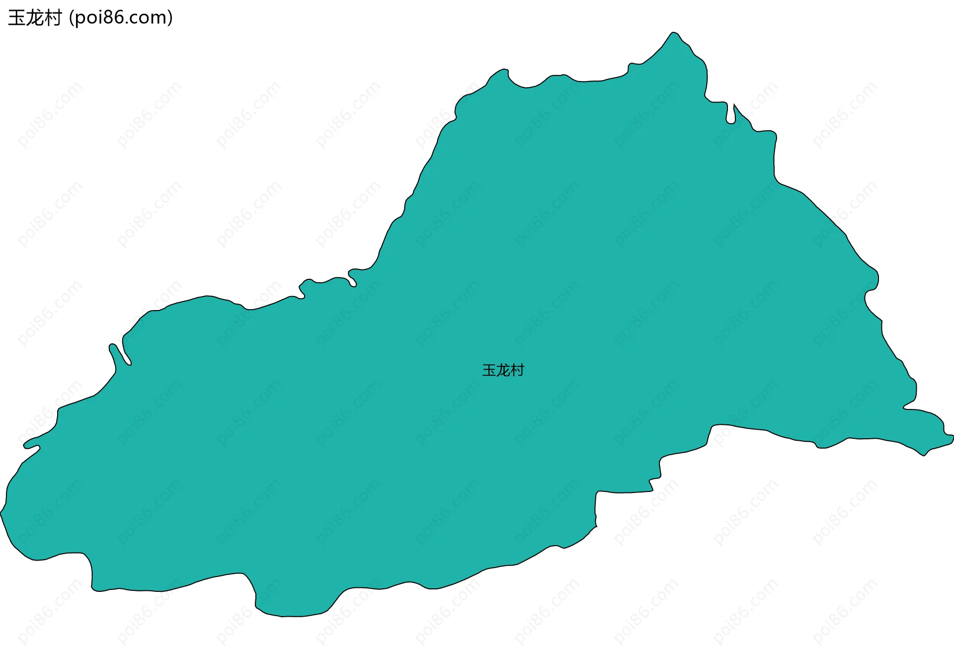 玉龙村边界地图