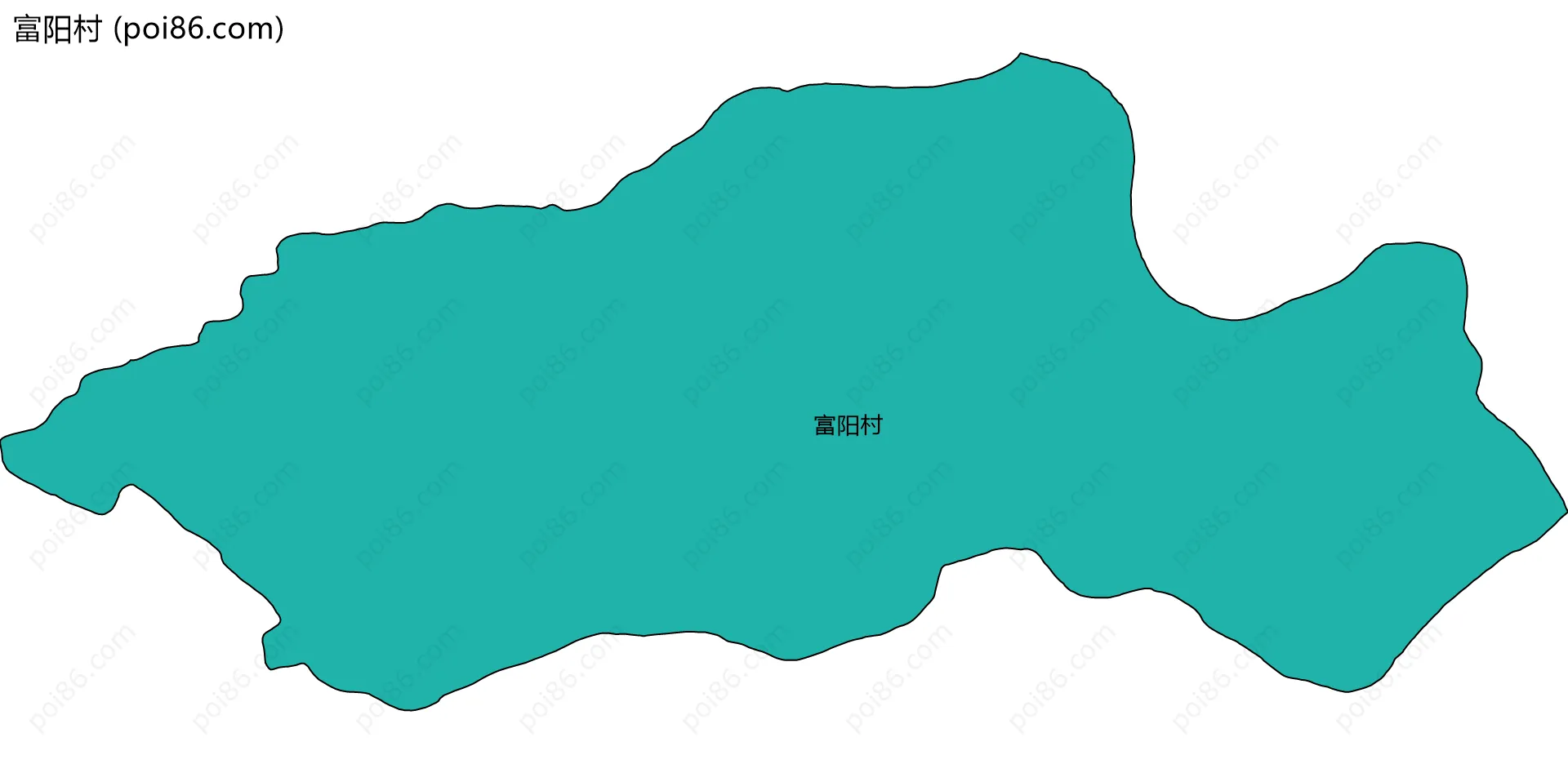 富阳村边界地图