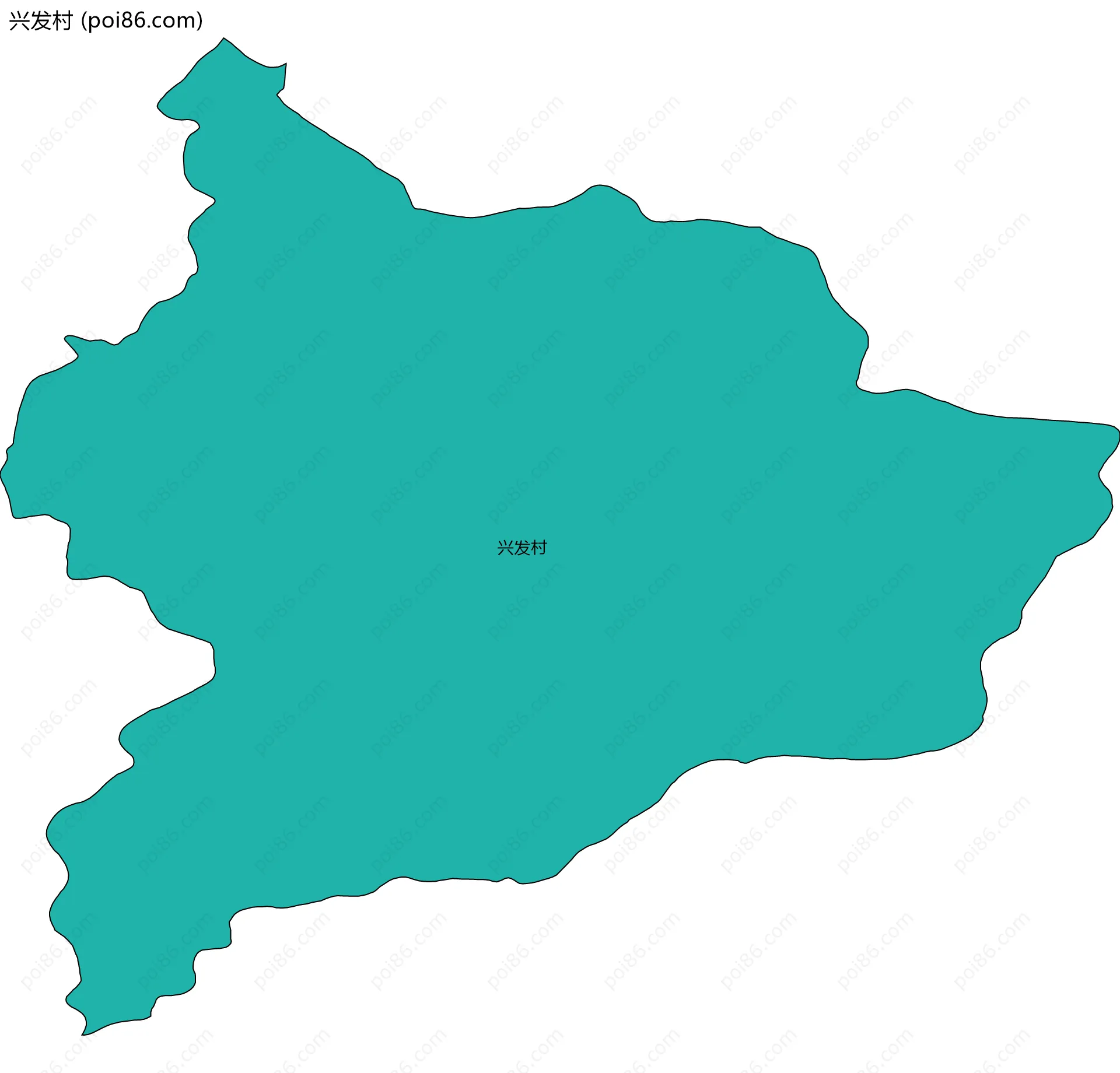 兴发村边界地图