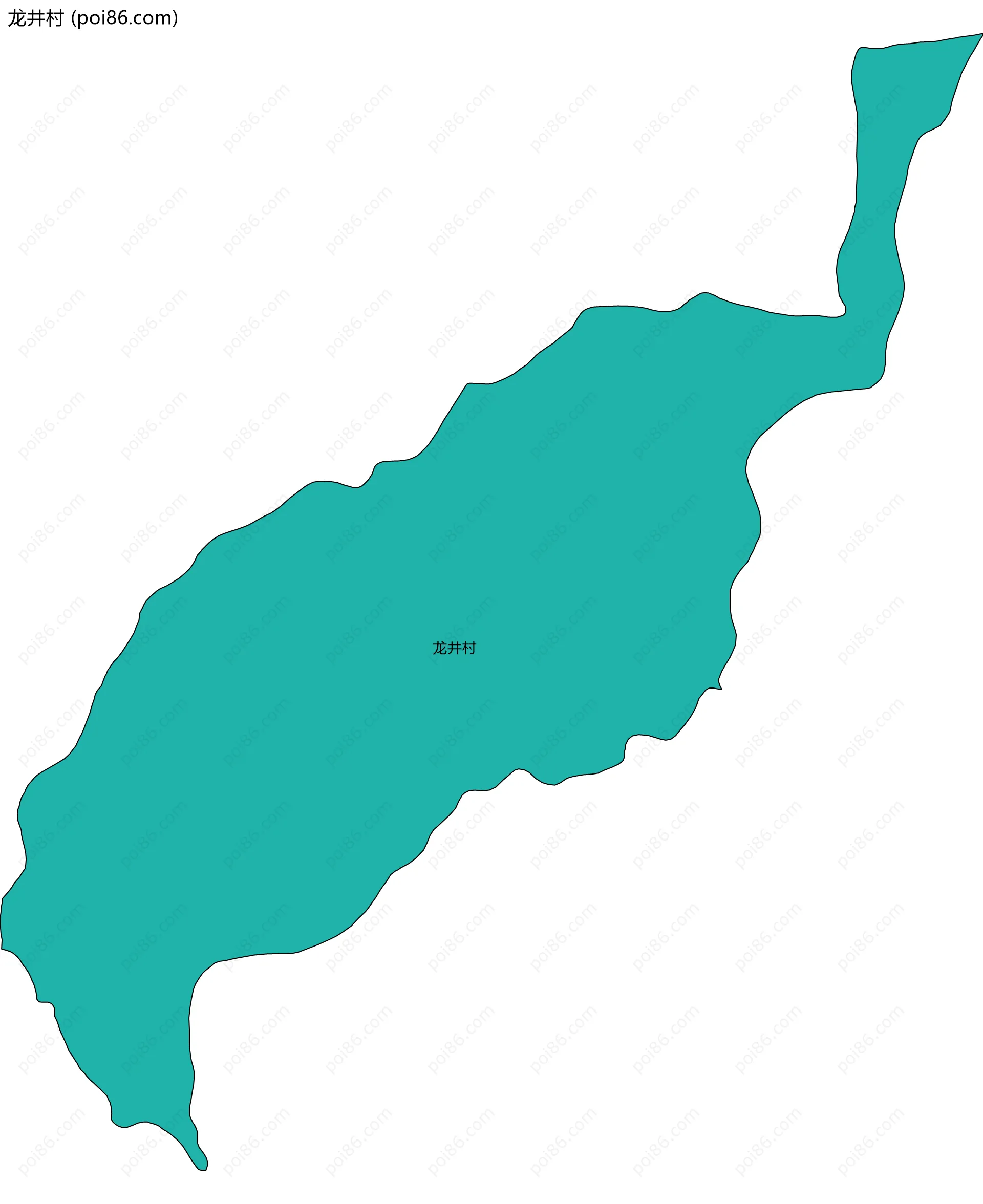 龙井村边界地图