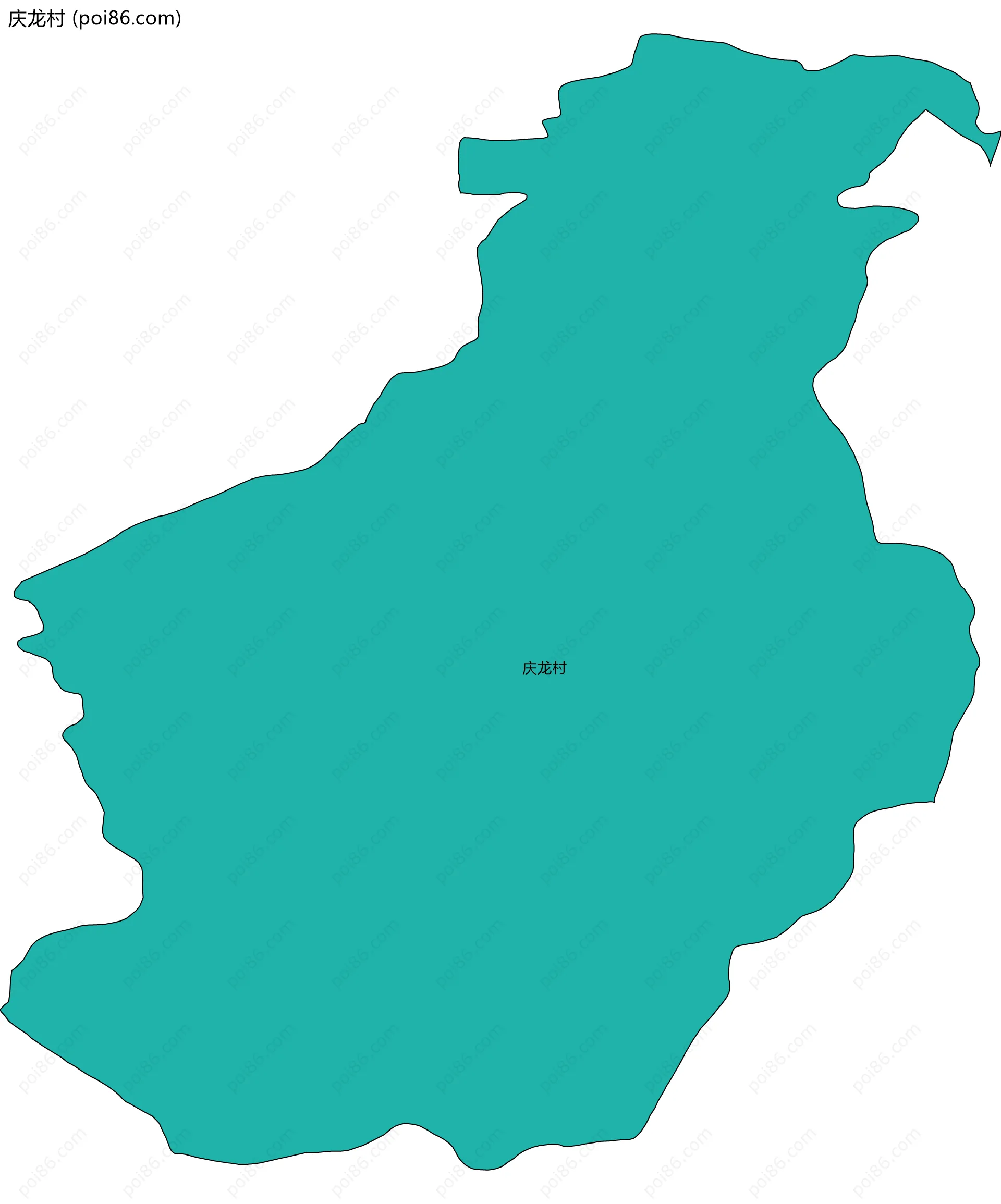庆龙村边界地图