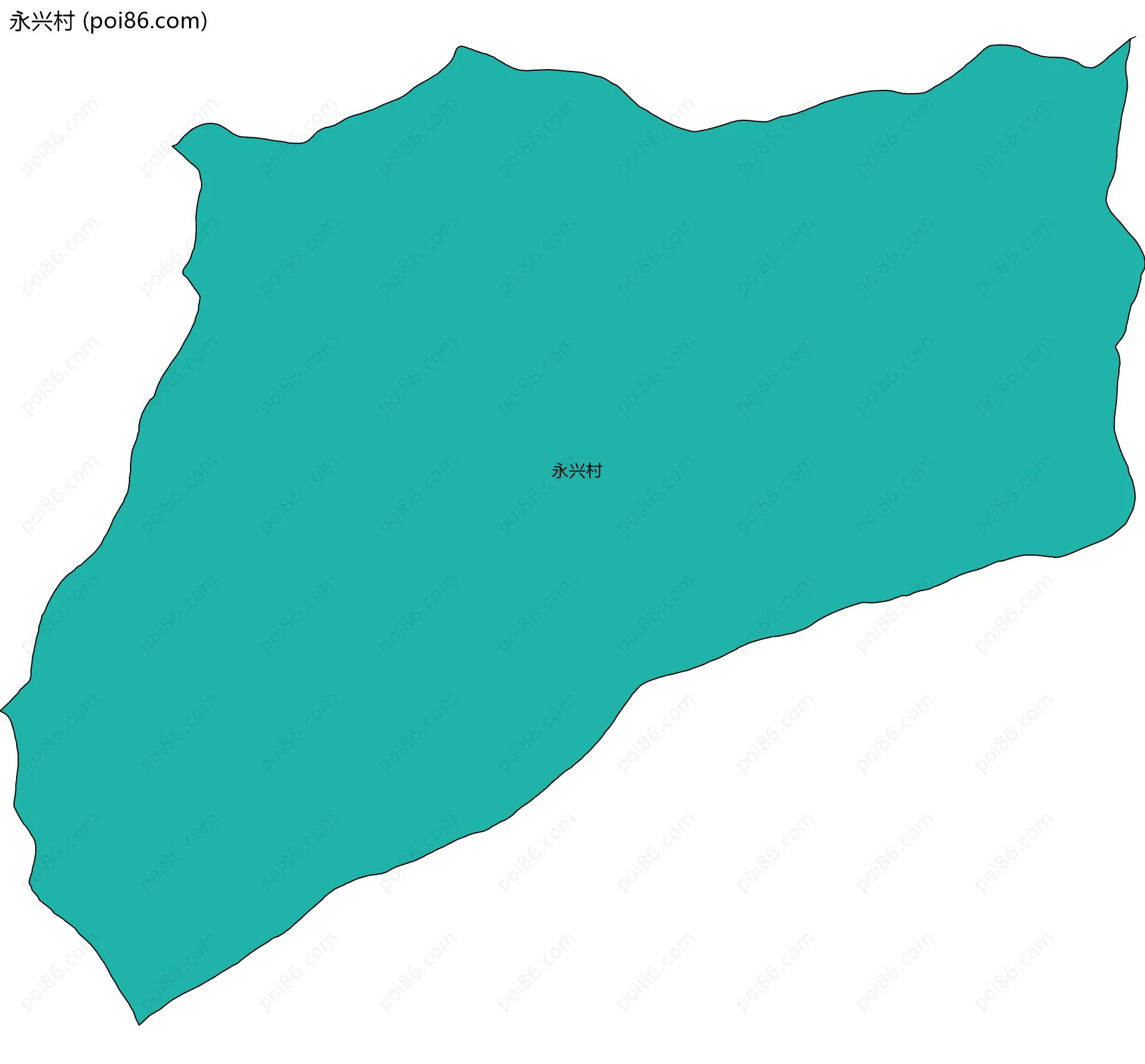 永兴村边界地图
