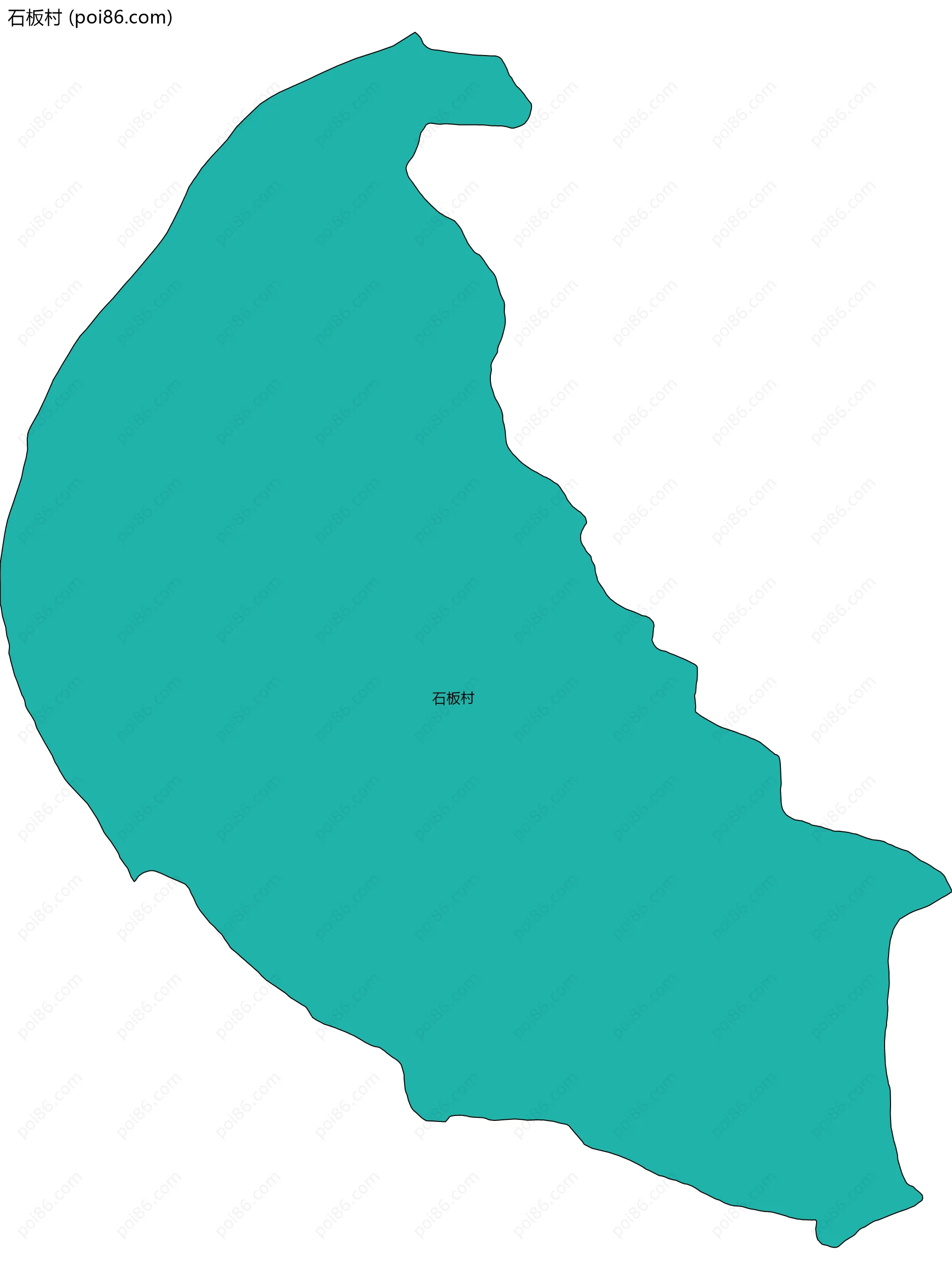 石板村边界地图