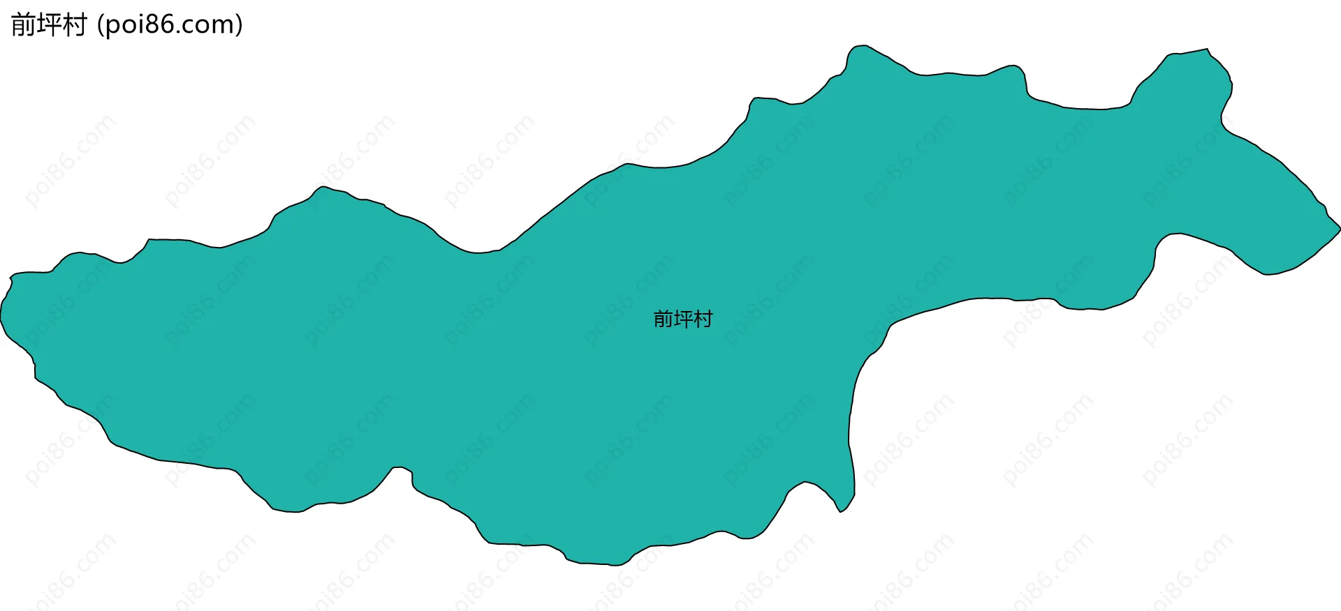 前坪村边界地图