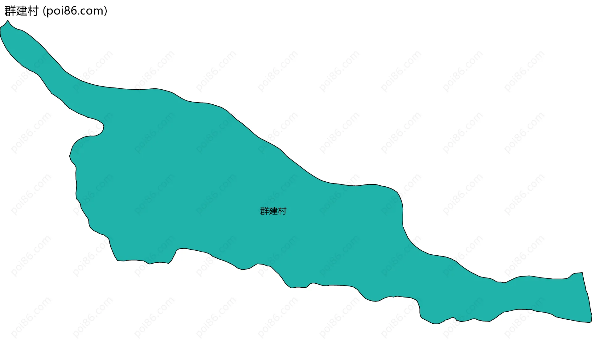 群建村边界地图