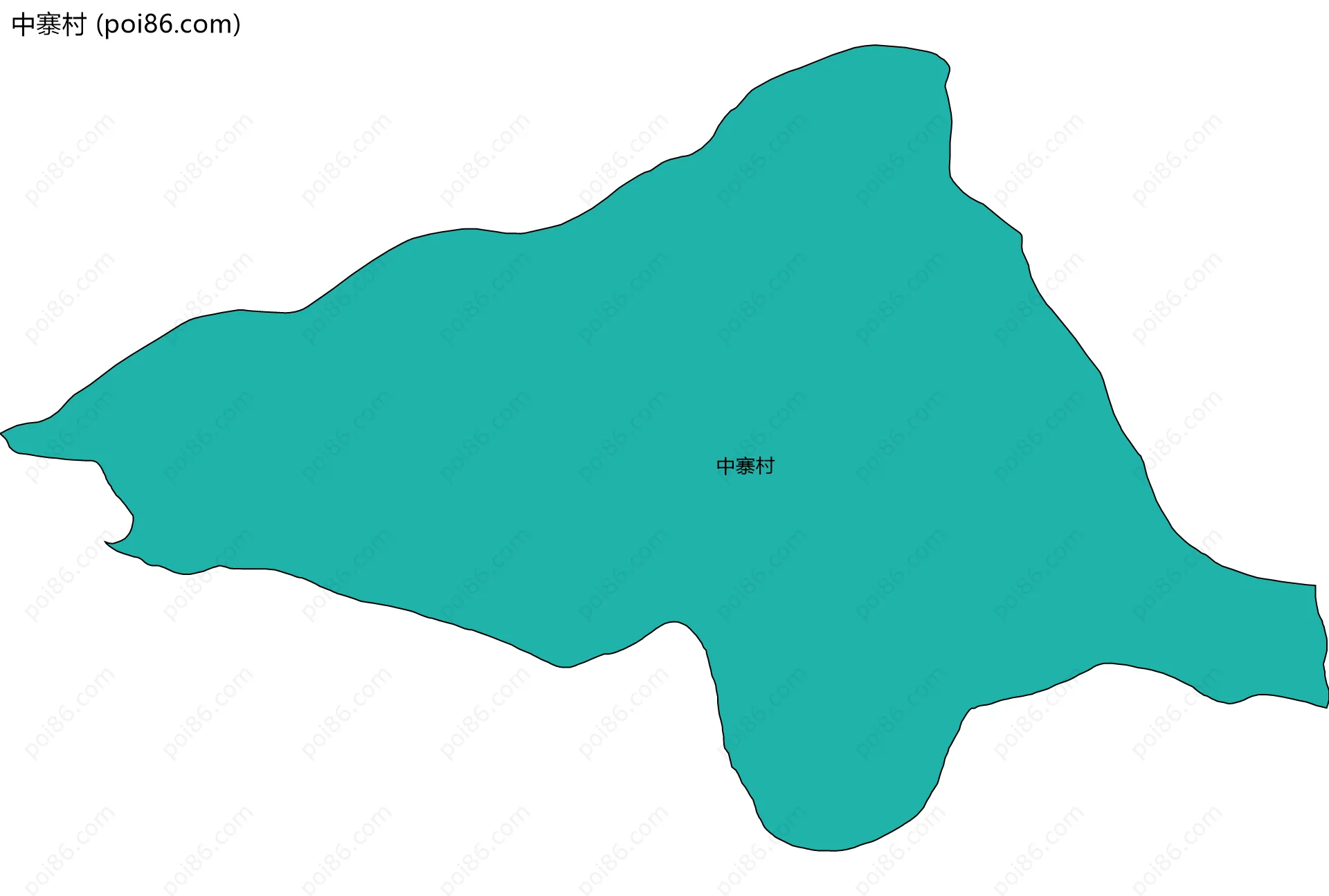 中寨村边界地图