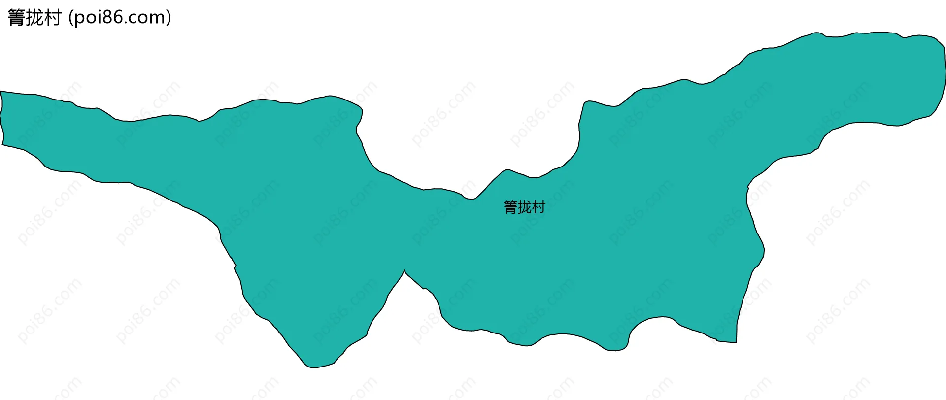 箐拢村边界地图