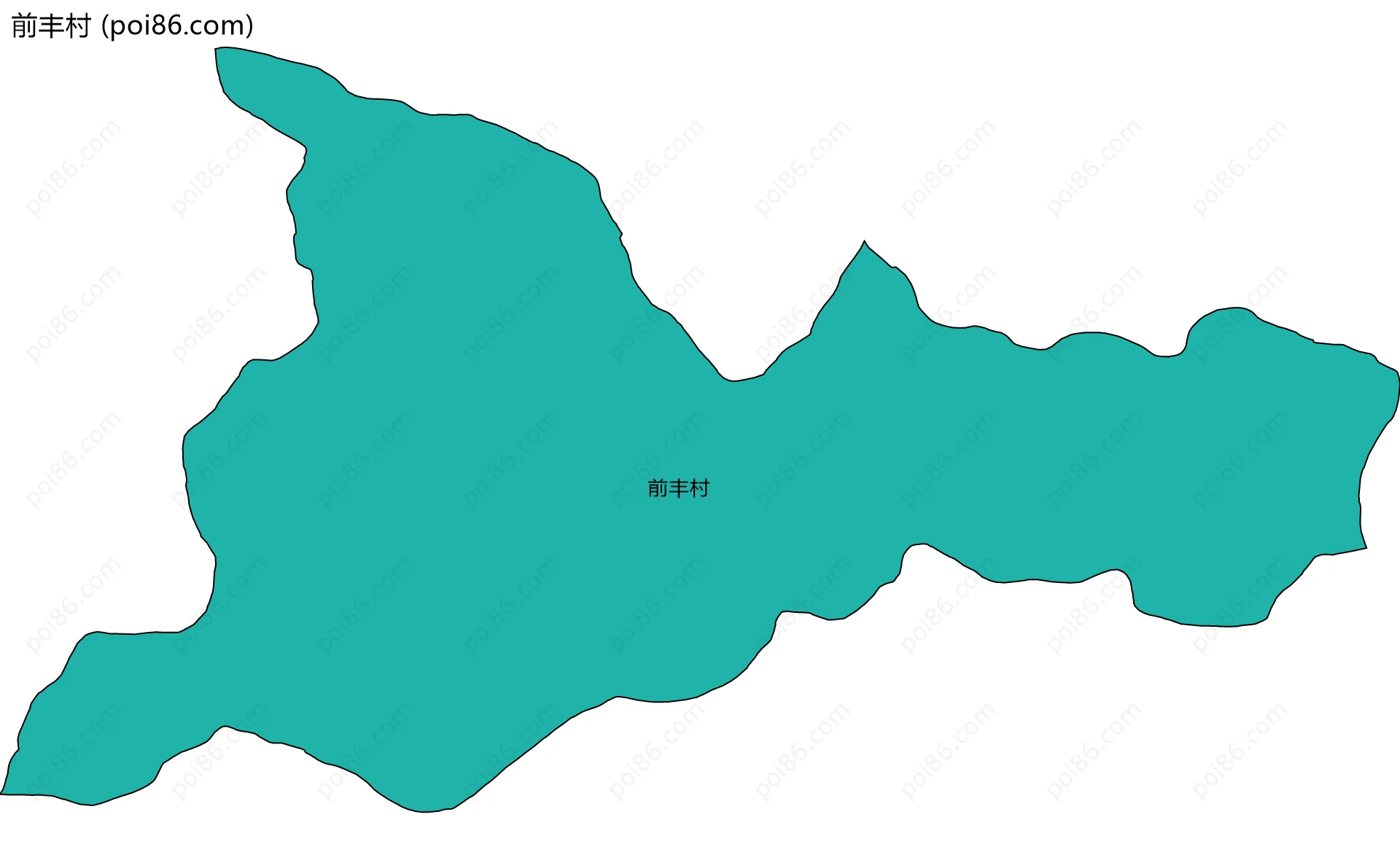 前丰村边界地图