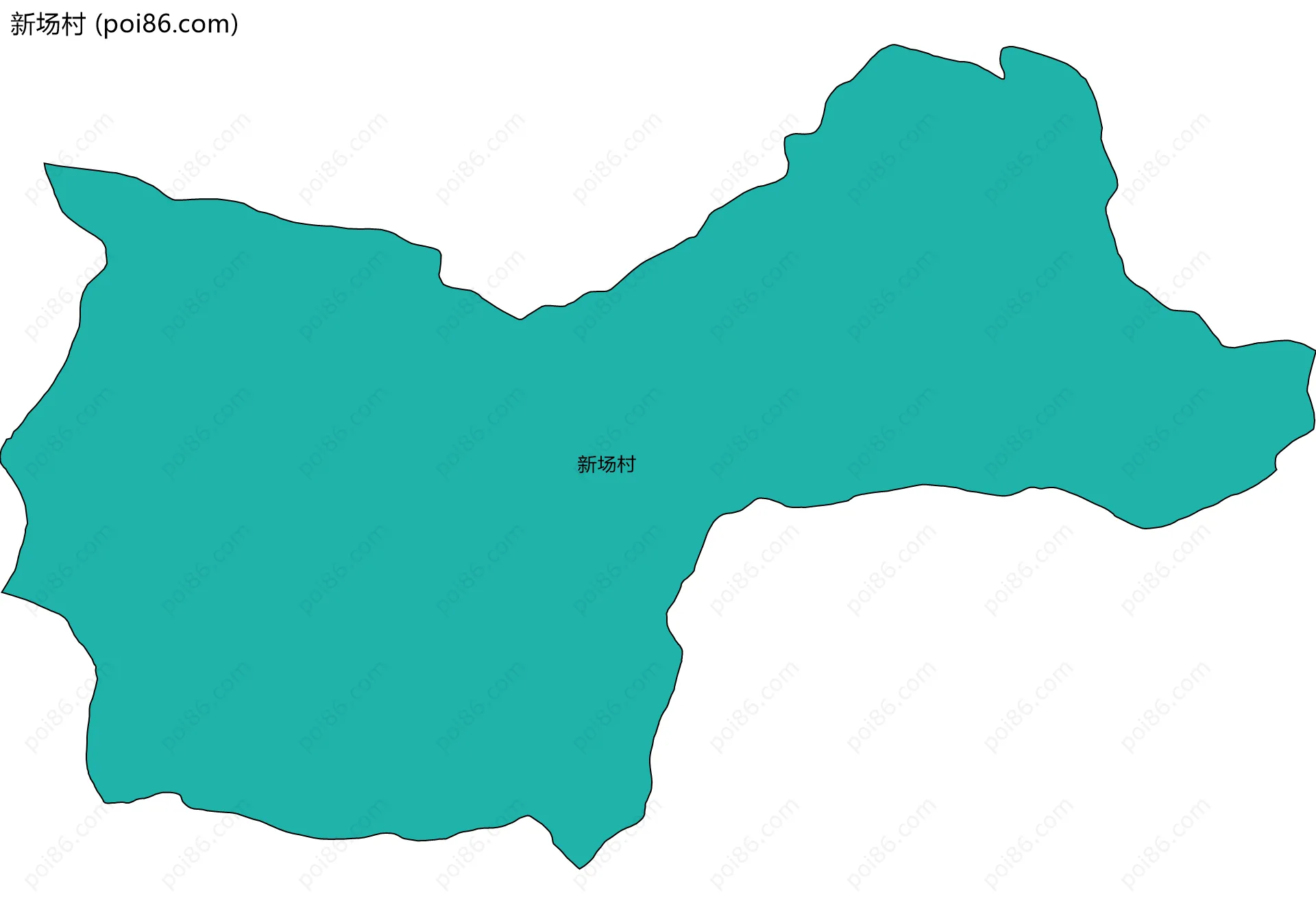 新场村边界地图