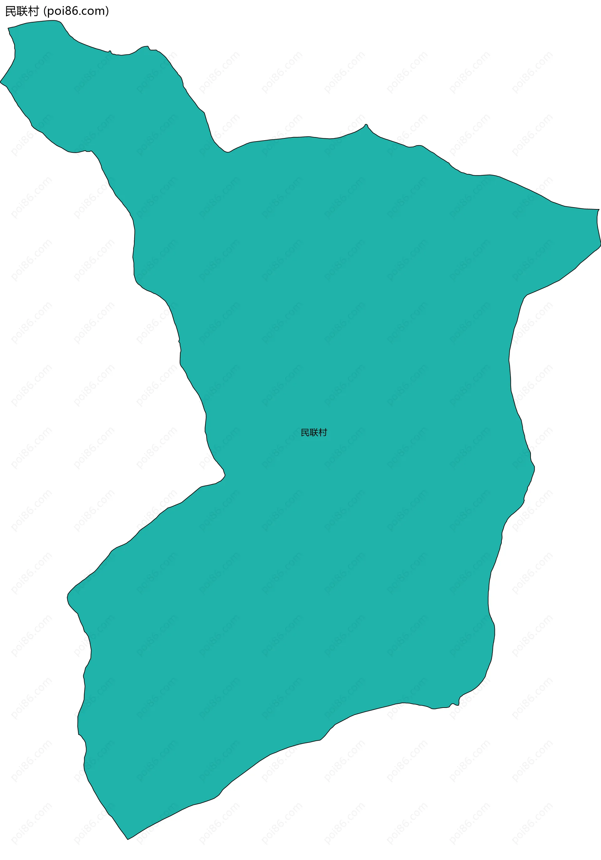 民联村边界地图