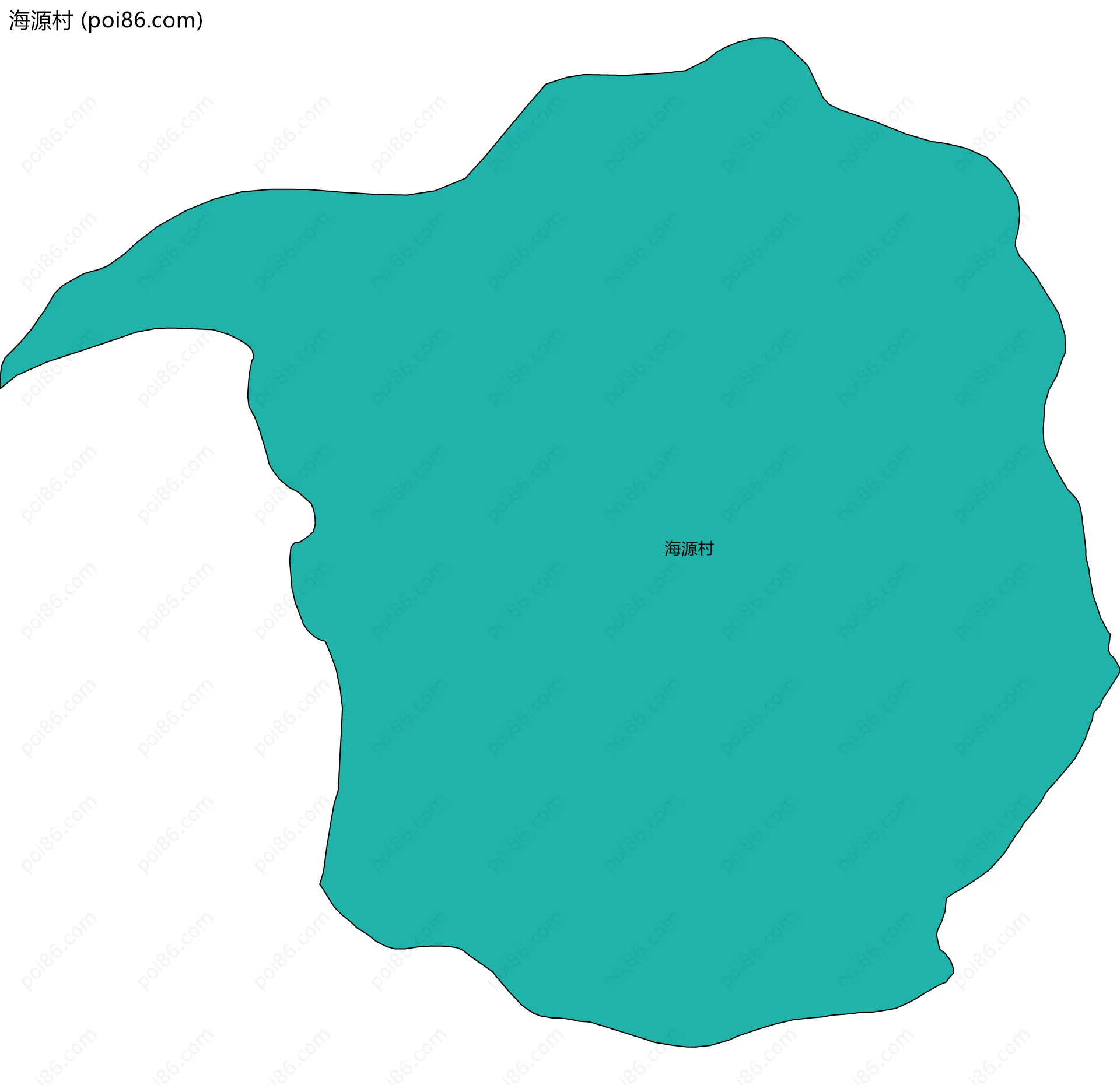 海源村边界地图