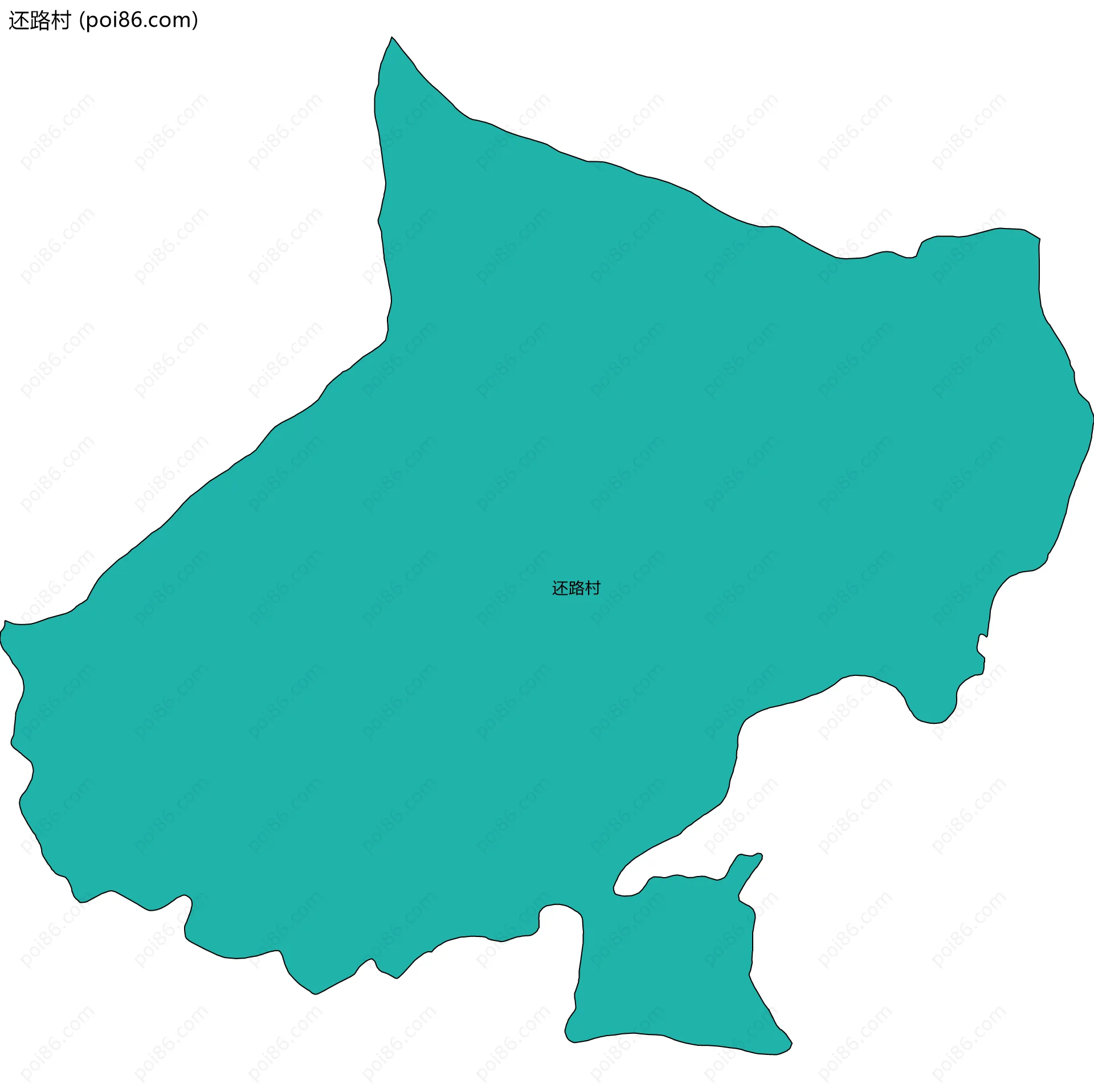 还路村边界地图