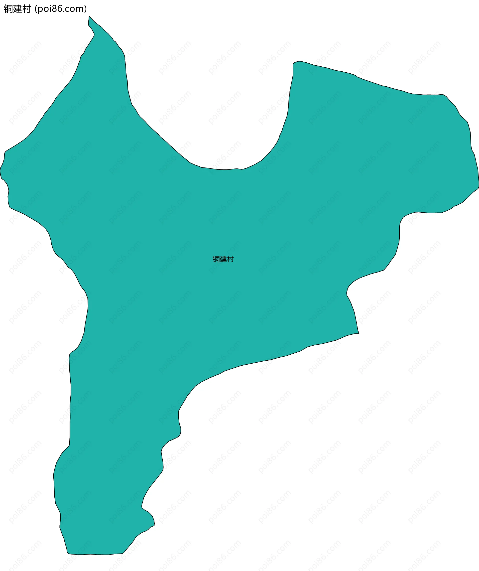 铜建村边界地图