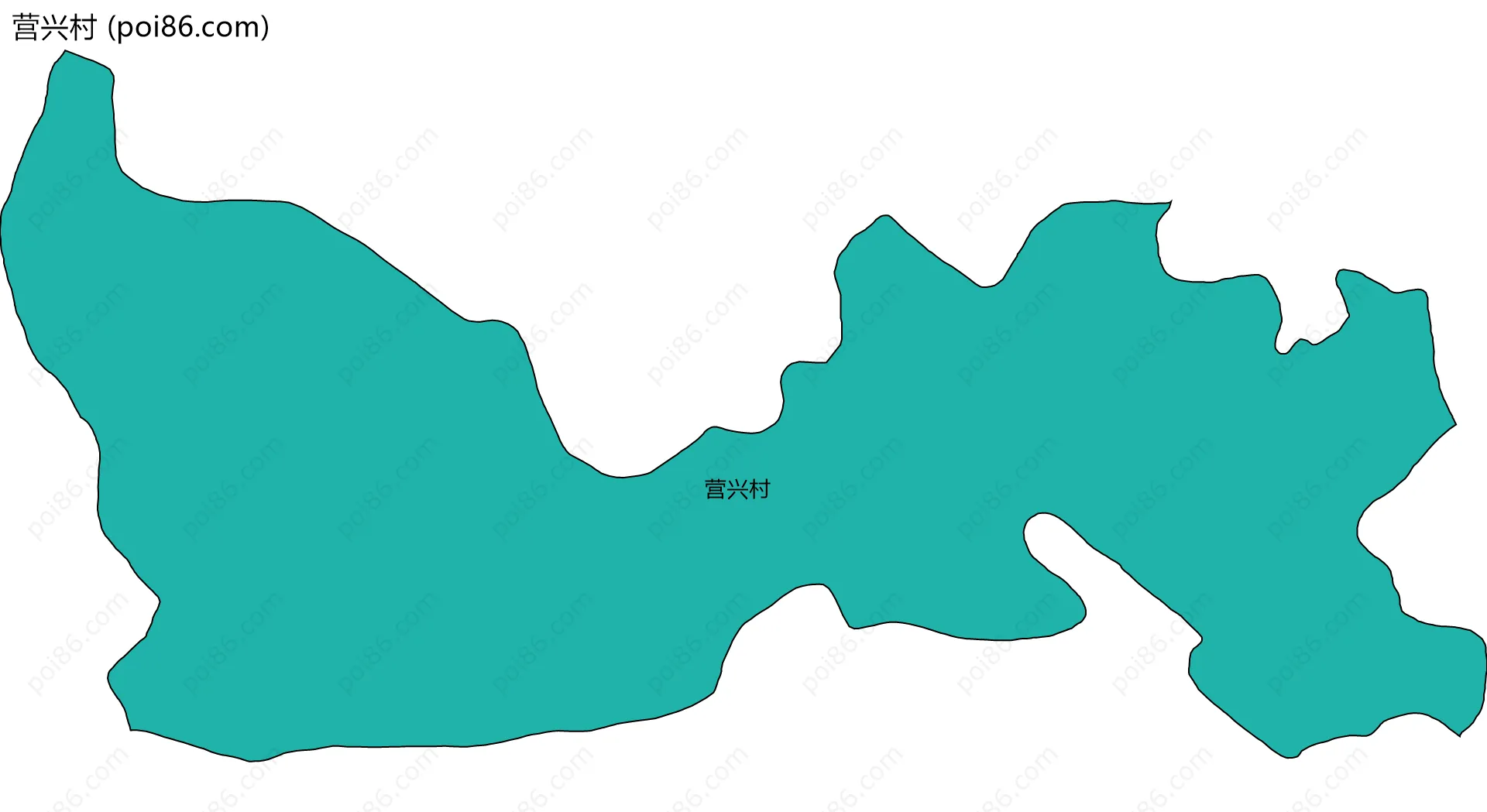 营兴村边界地图