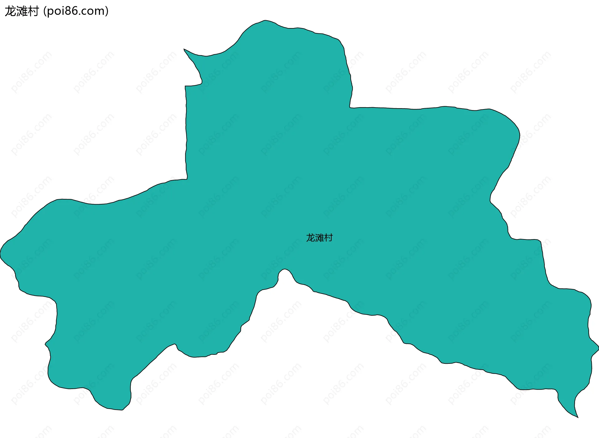 龙滩村边界地图