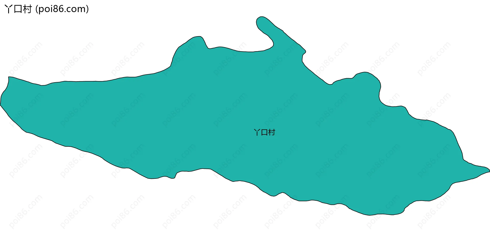 丫口村边界地图