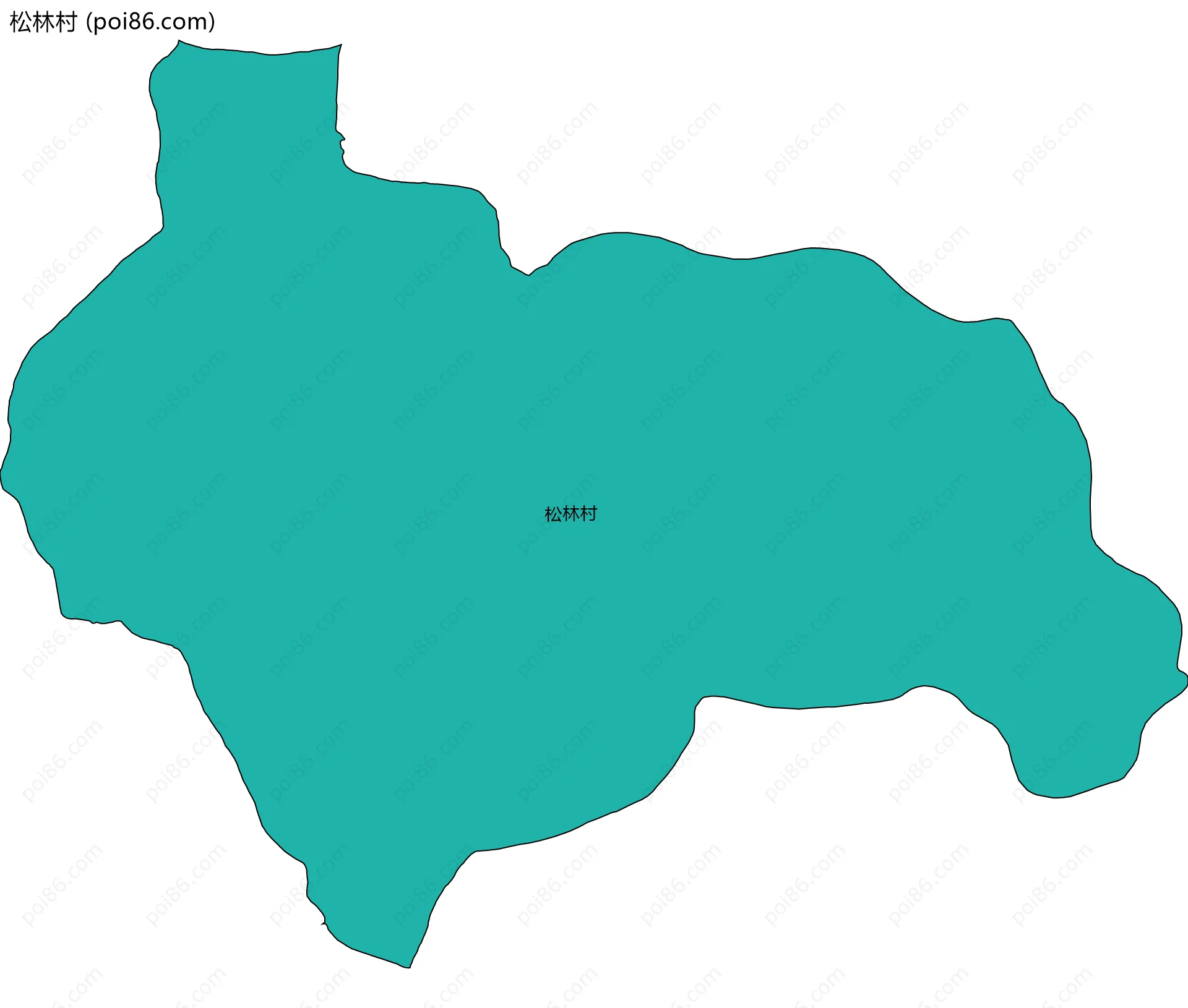 松林村边界地图