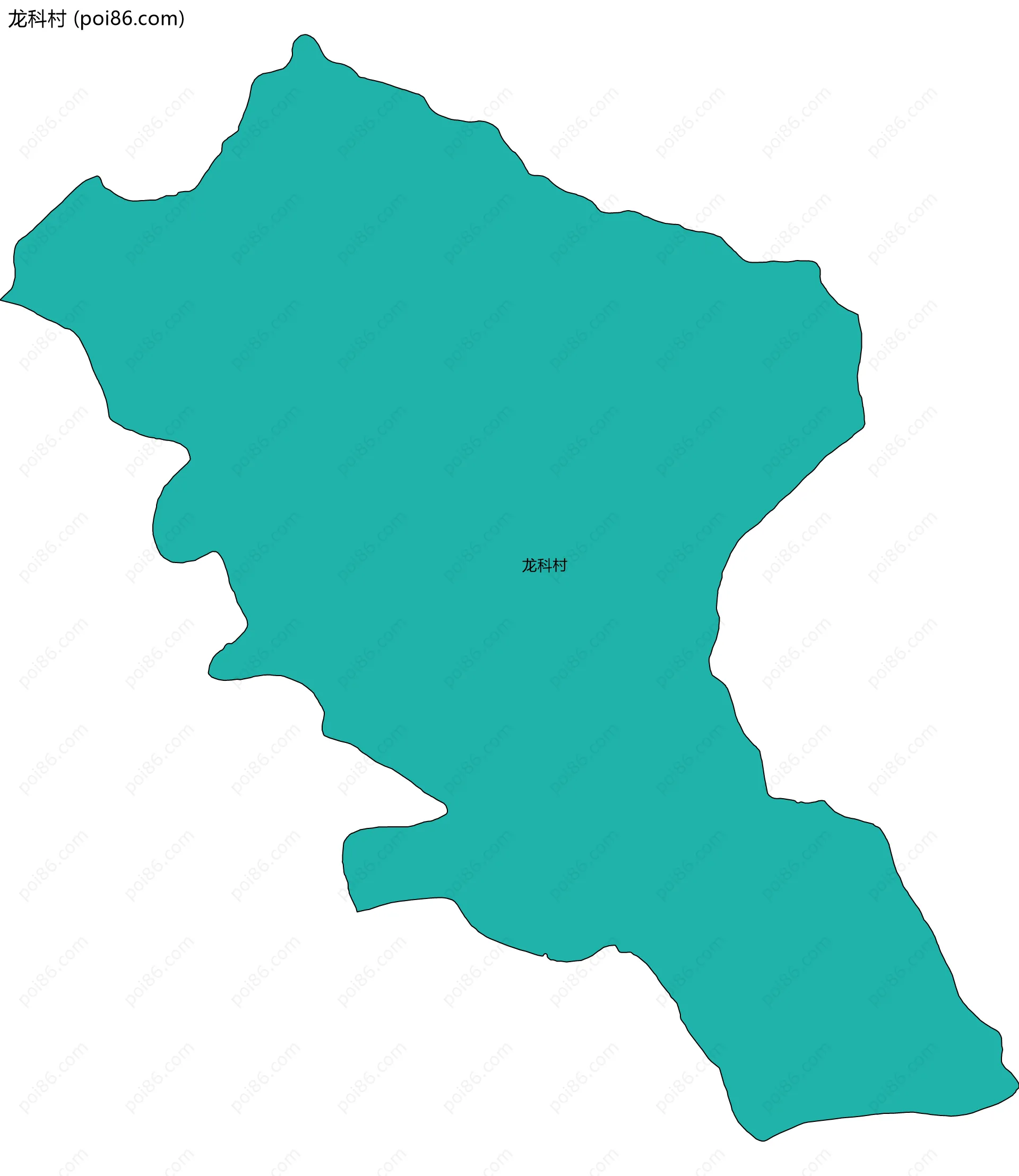 龙科村边界地图