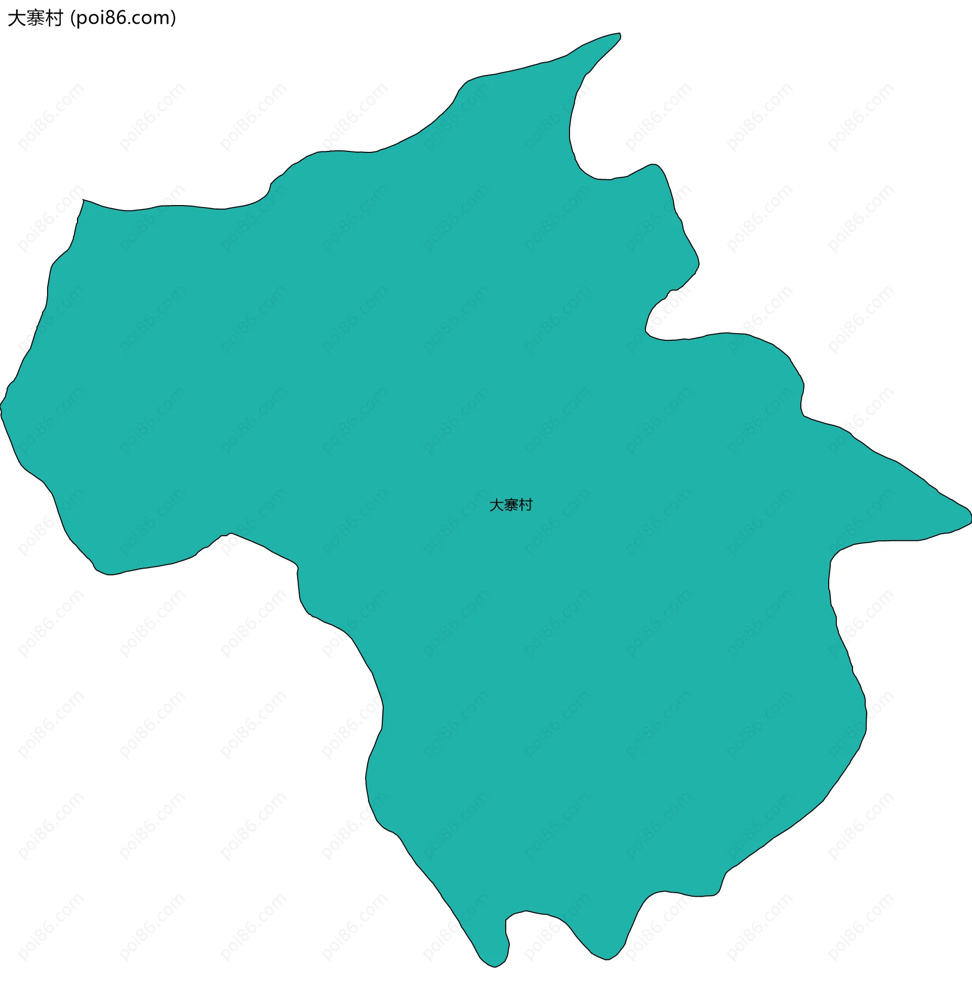 大寨村边界地图