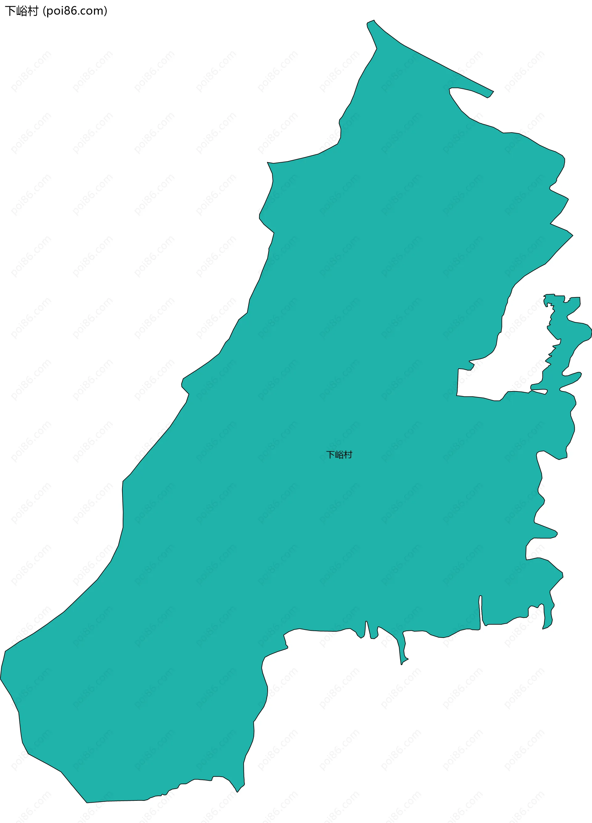下峪村边界地图