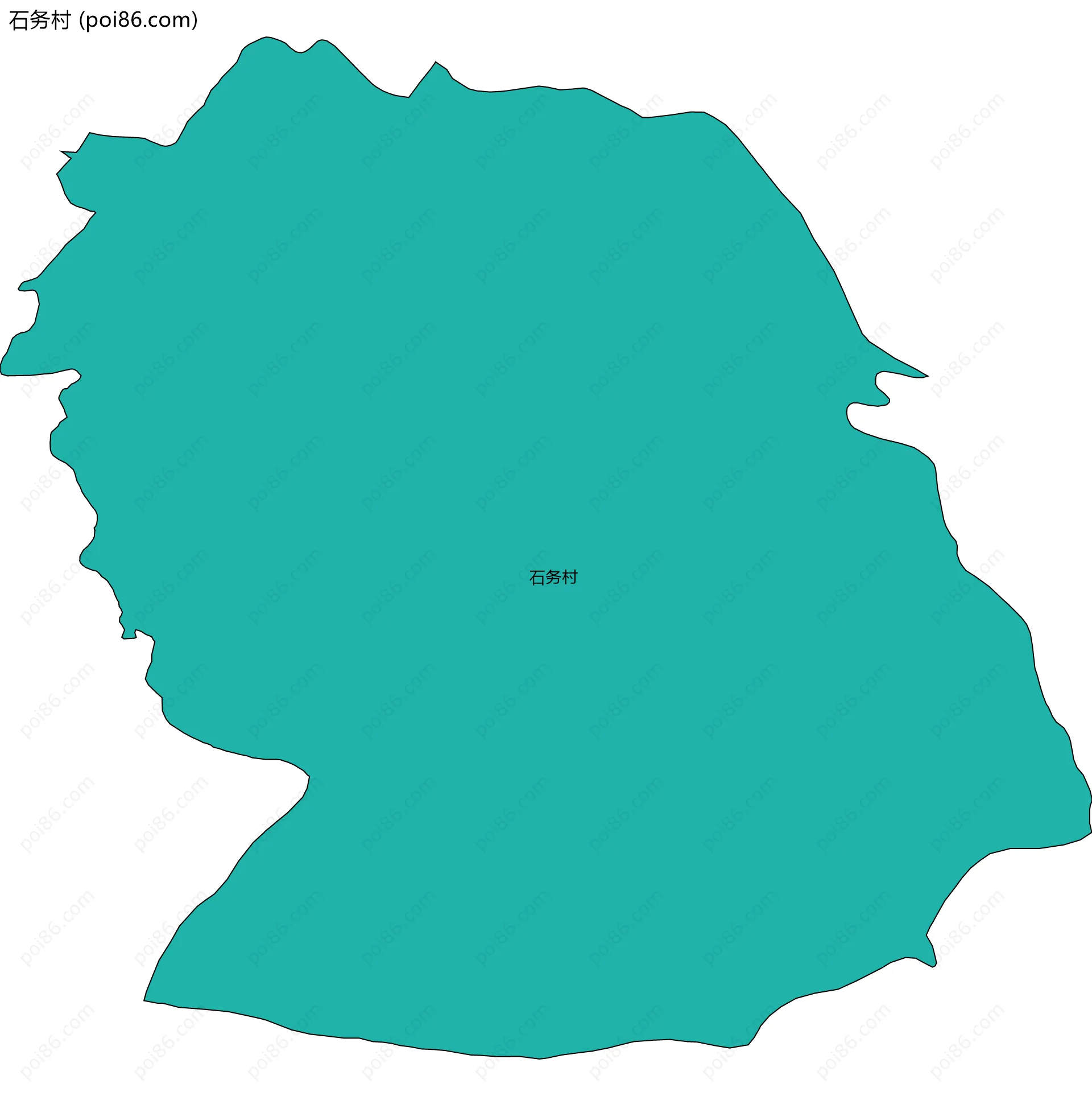 石务村边界地图